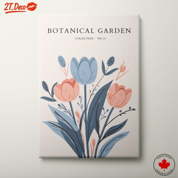 Stylized Botanical Flower Artwork
