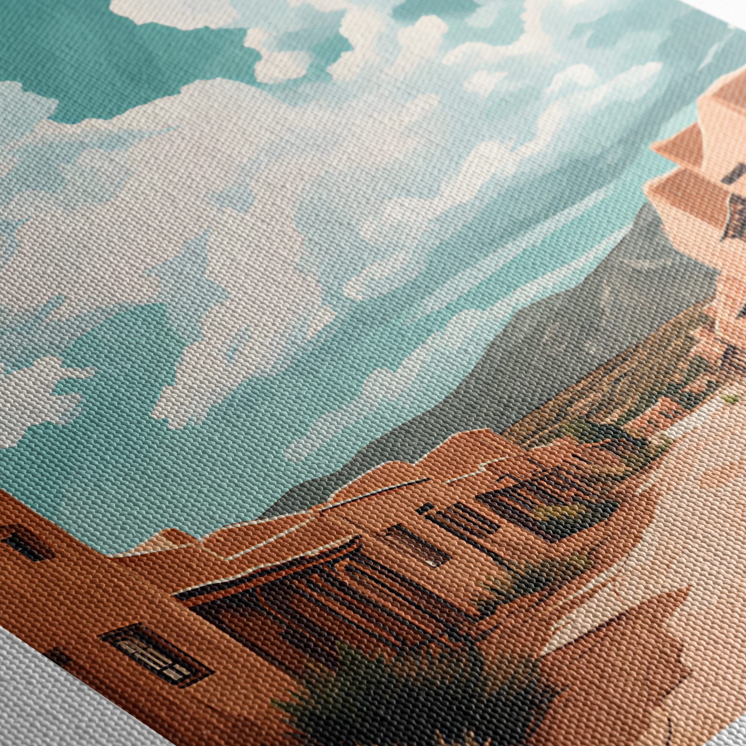 Santa Fe New Mexico Cityscape Art - Image 5