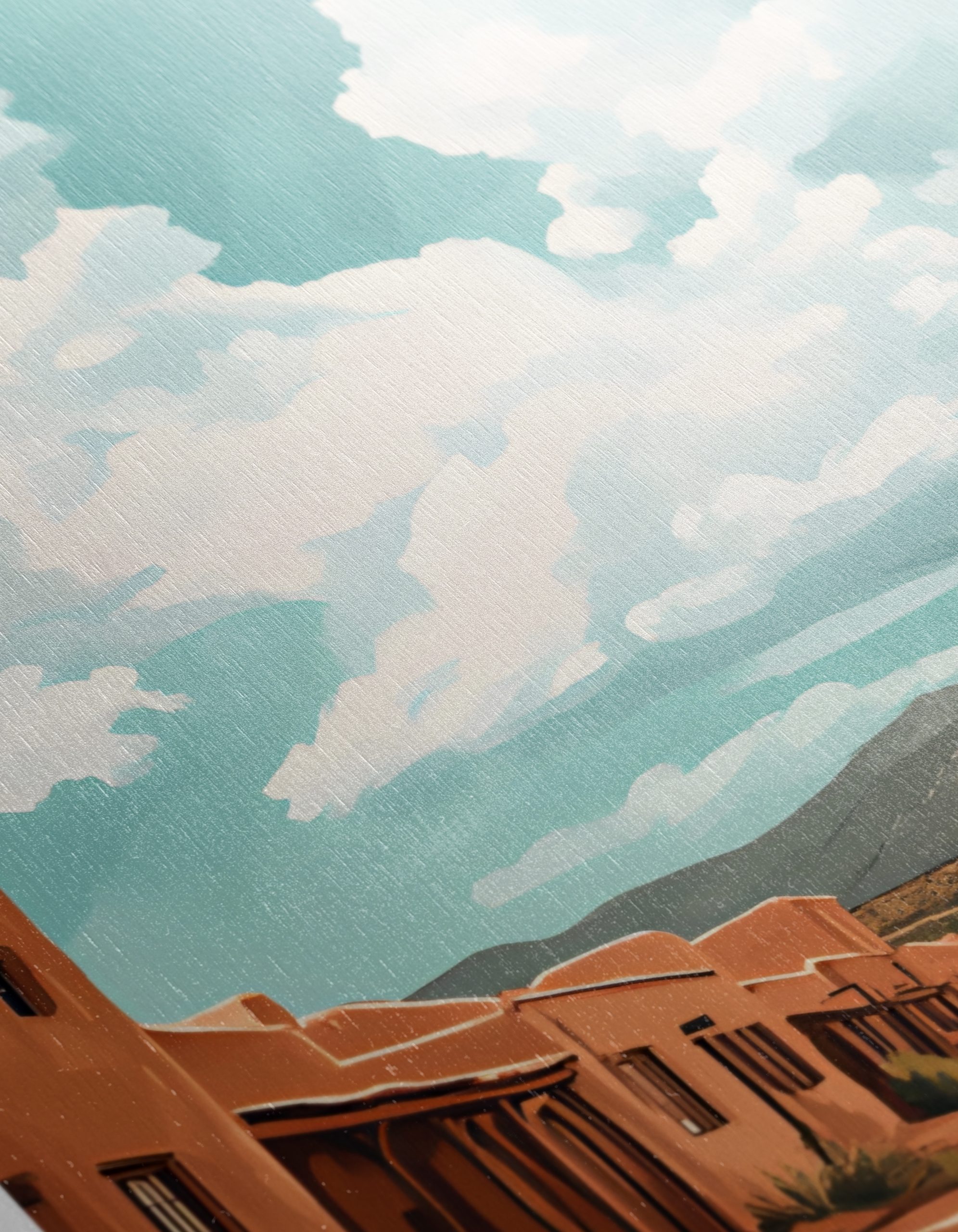 Santa Fe New Mexico Cityscape Art - Image 12