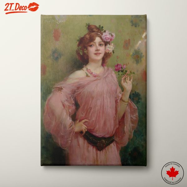 Charming Elegant Portrait with Flowers