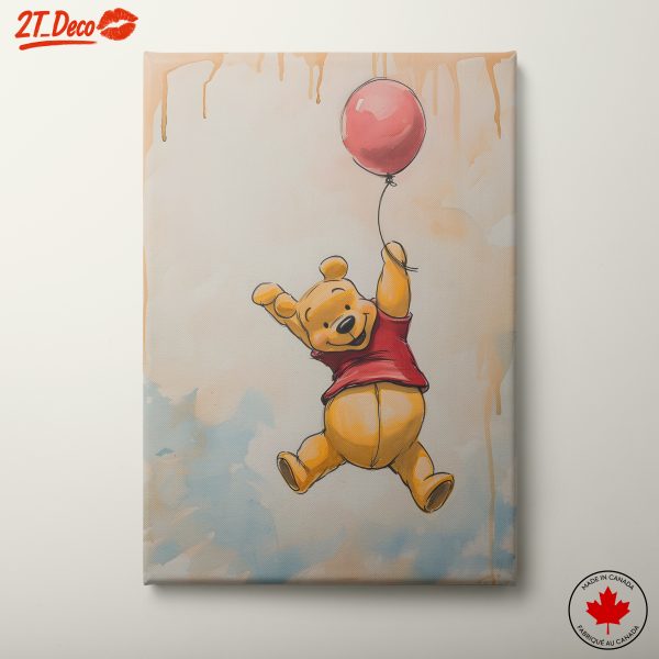Playful Winnie the Pooh with Balloon