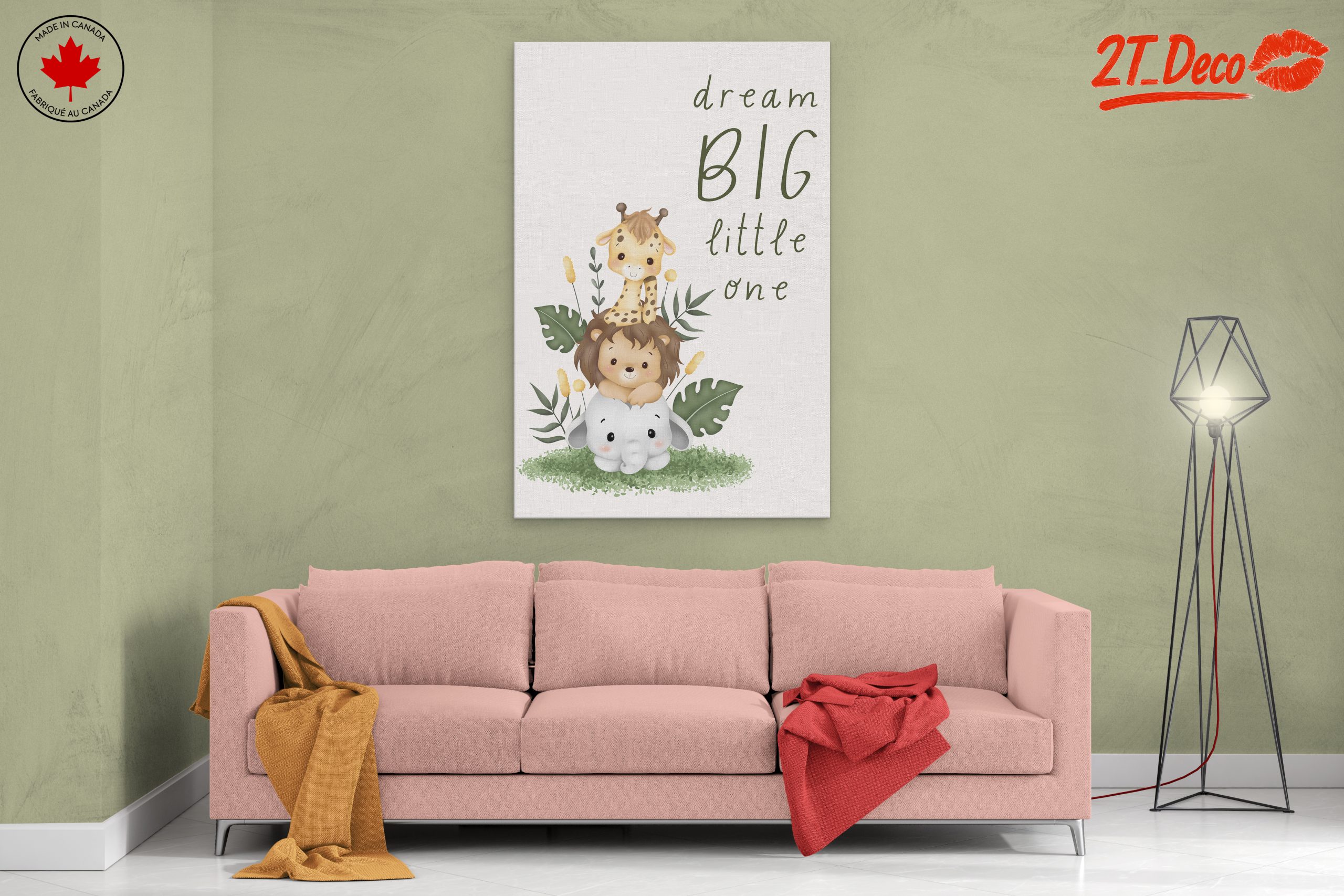 Dream Big Little One Cute Animal Art - Image 2