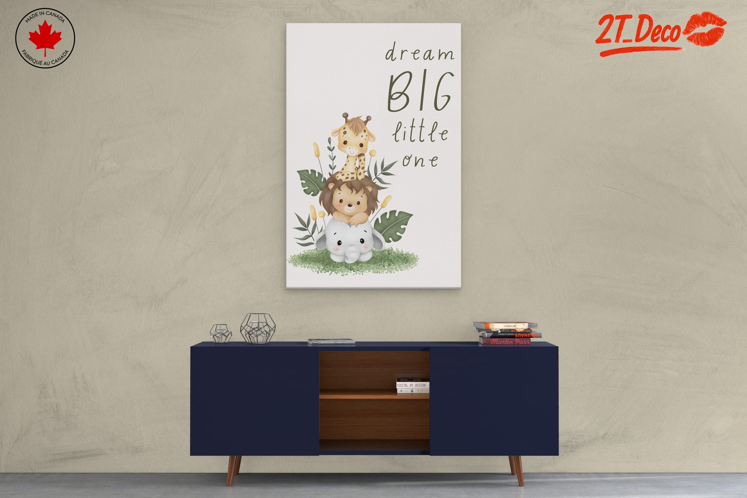Dream Big Little One Cute Animal Art - Image 3