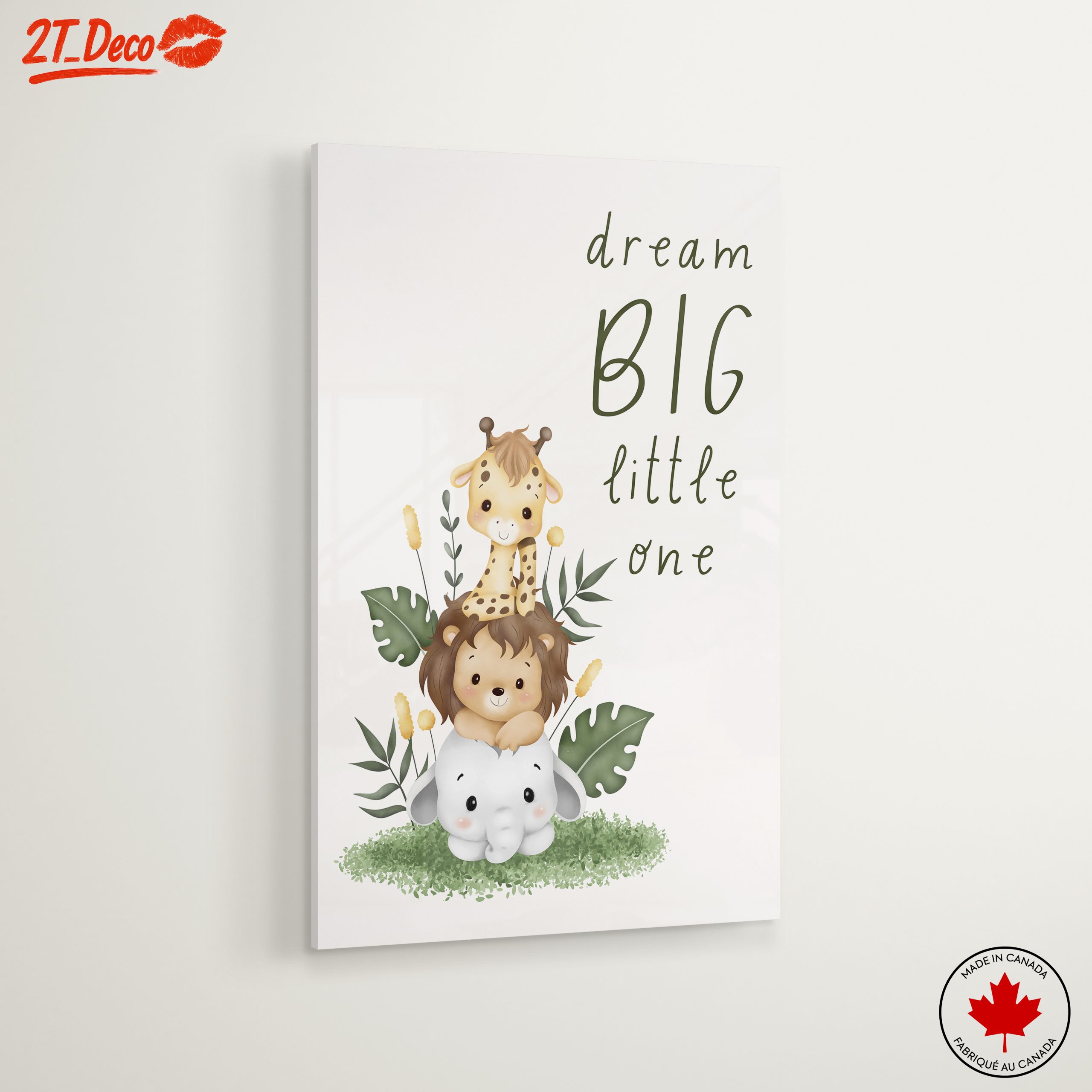 Dream Big Little One Cute Animal Art - Image 6