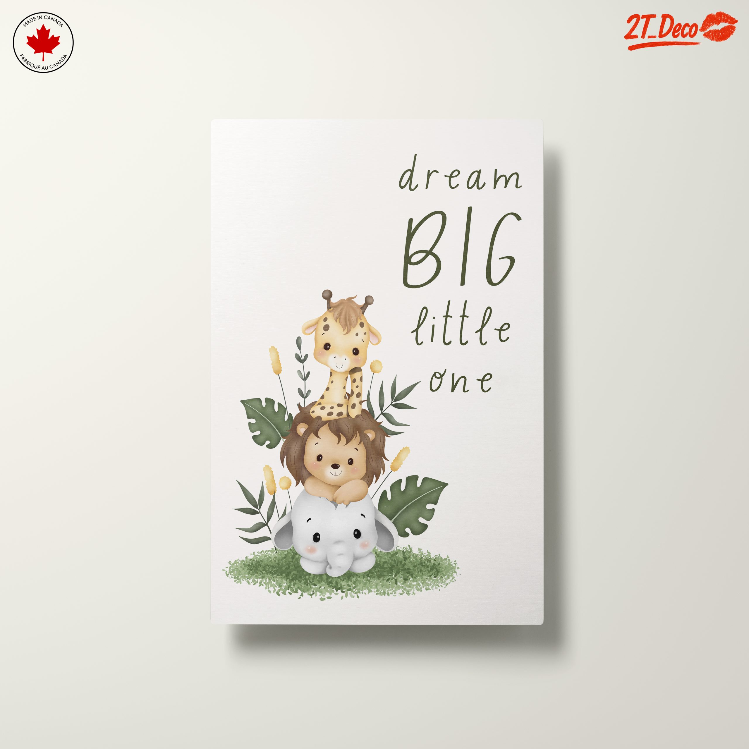 Dream Big Little One Cute Animal Art - Image 10