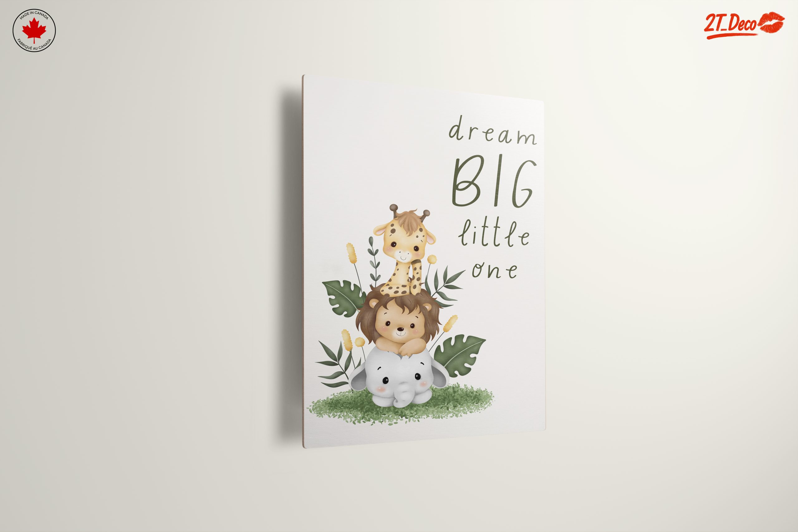 Dream Big Little One Cute Animal Art - Image 13