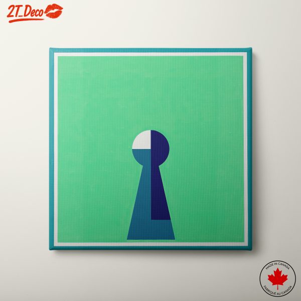 Minimalist Abstract Keyhole Art