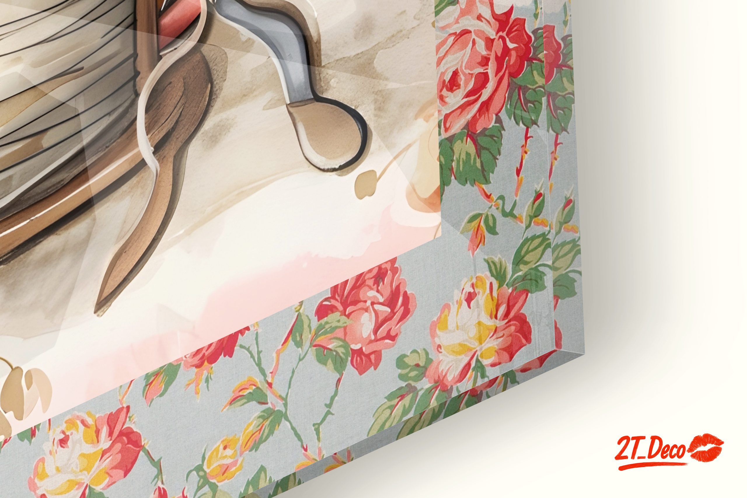 Adorable Mouse Reading in Floral Surroundings - Image 9