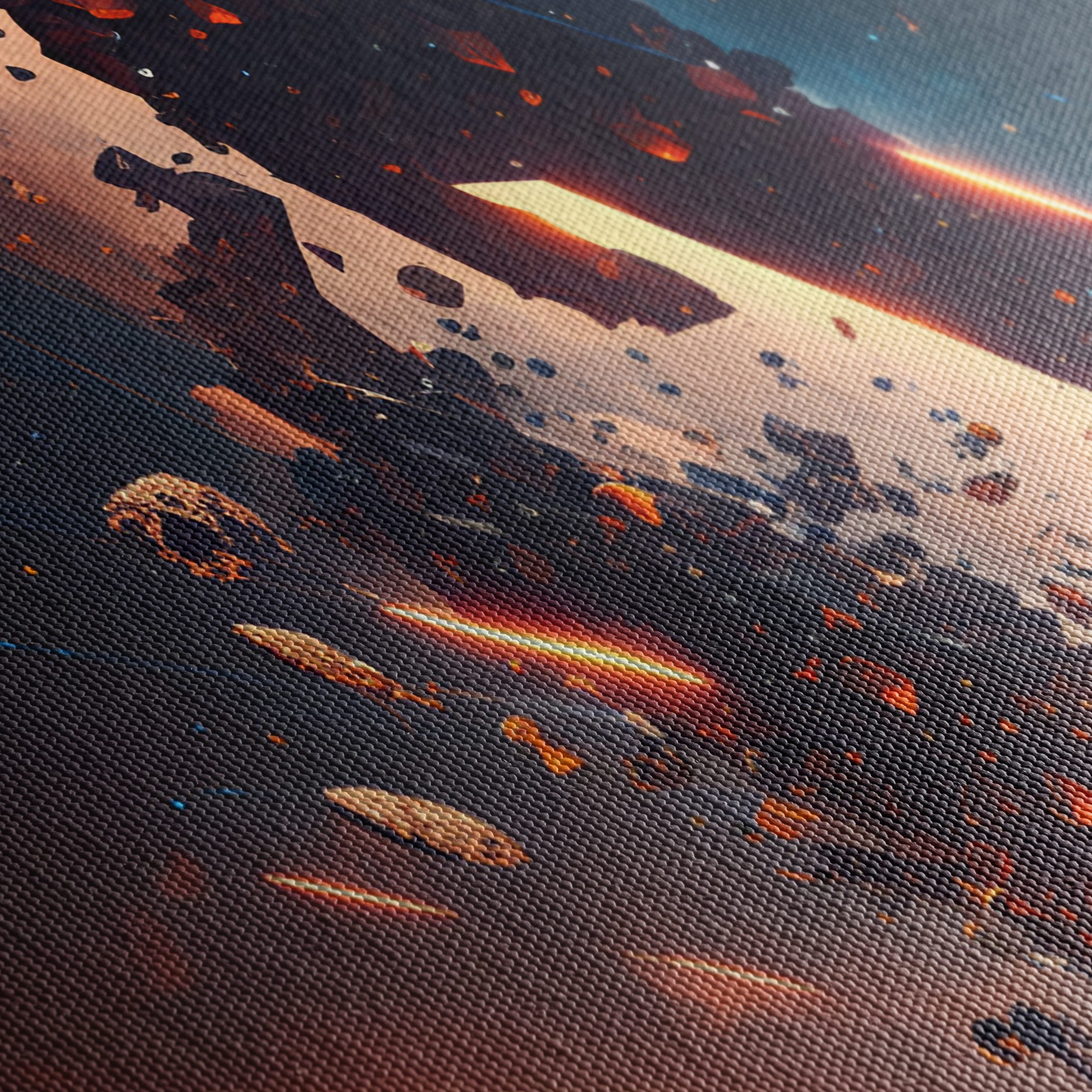 Stunning Cosmic Landscape with Explosive Elements - Image 5