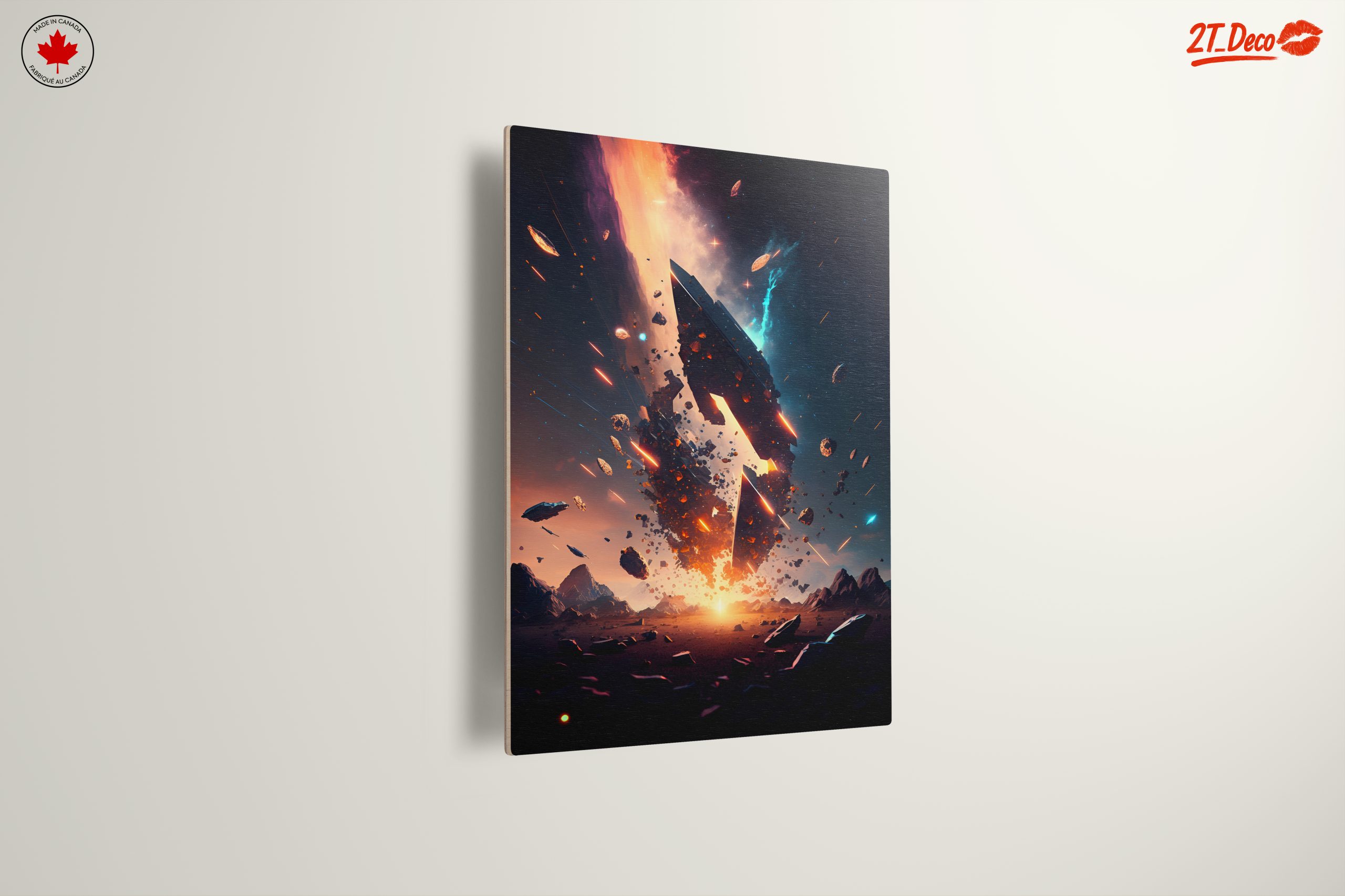 Stunning Cosmic Landscape with Explosive Elements - Image 13