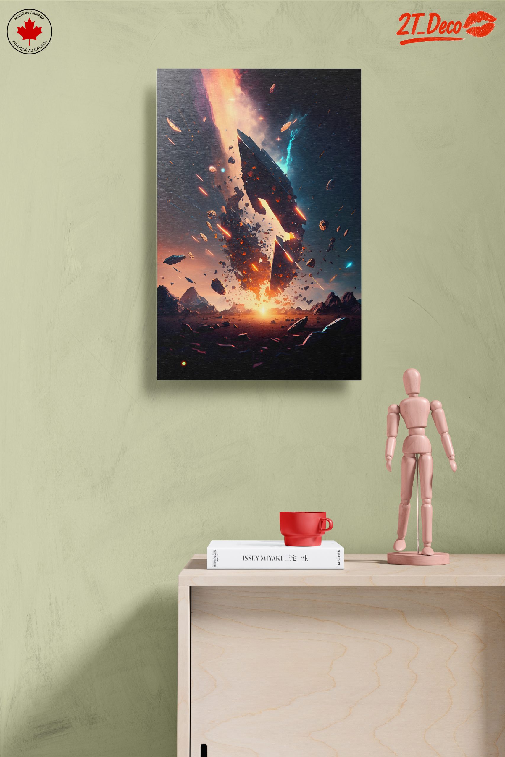 Stunning Cosmic Landscape with Explosive Elements - Image 14