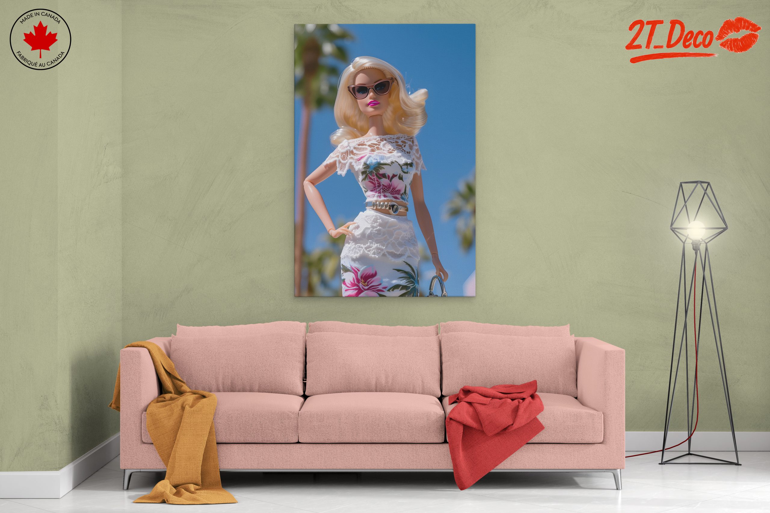 Chic Fashion Doll Character Art - Image 2