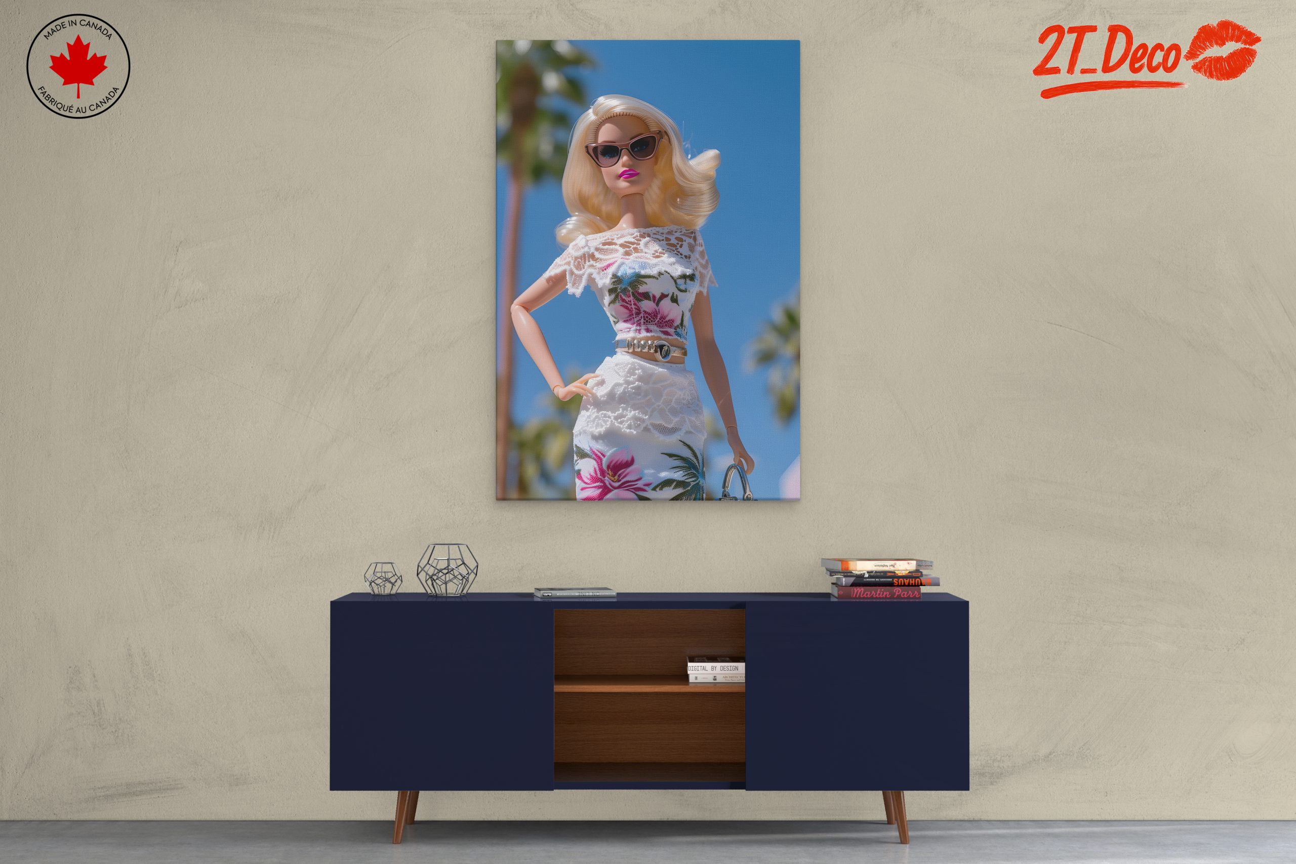 Chic Fashion Doll Character Art - Image 3