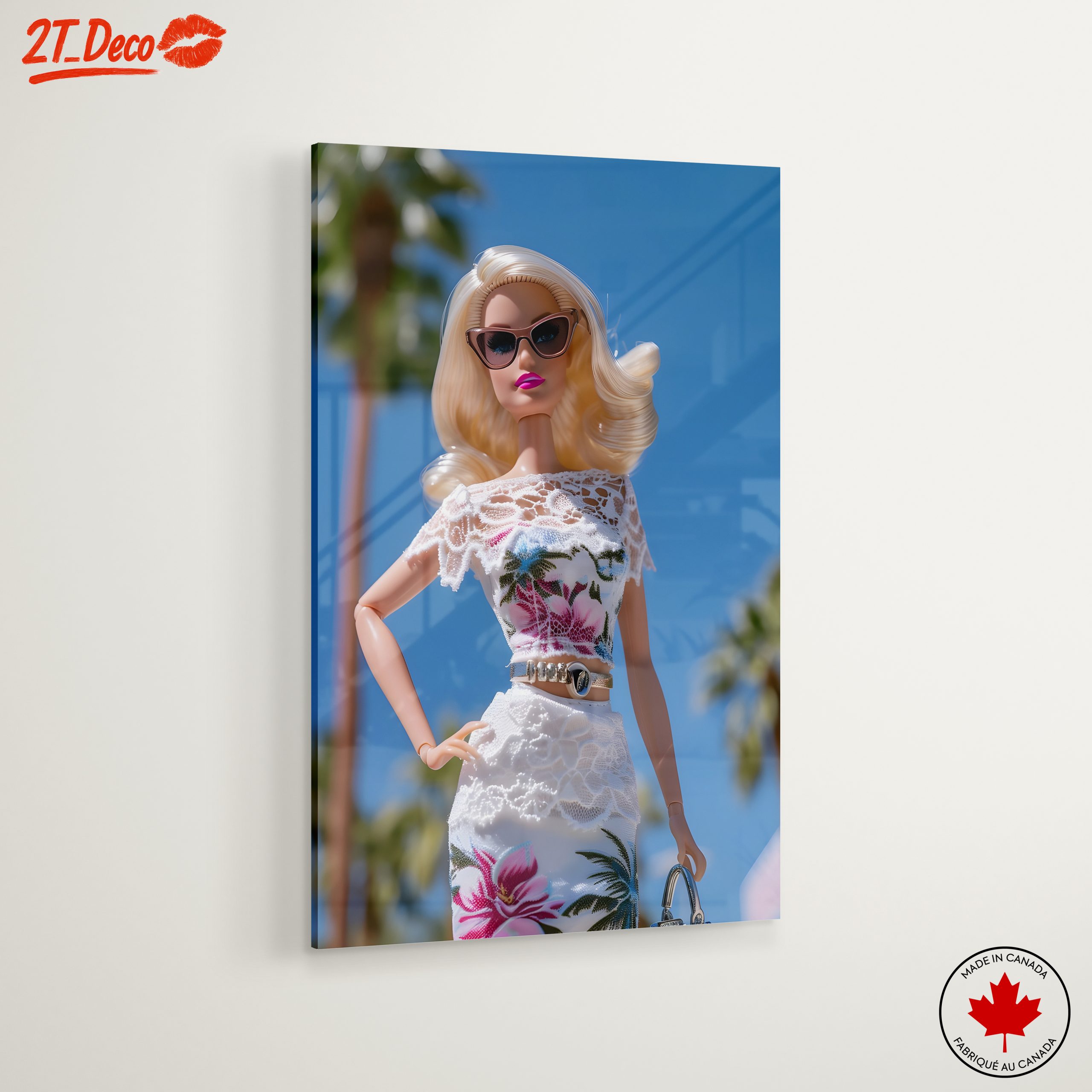 Chic Fashion Doll Character Art - Image 6