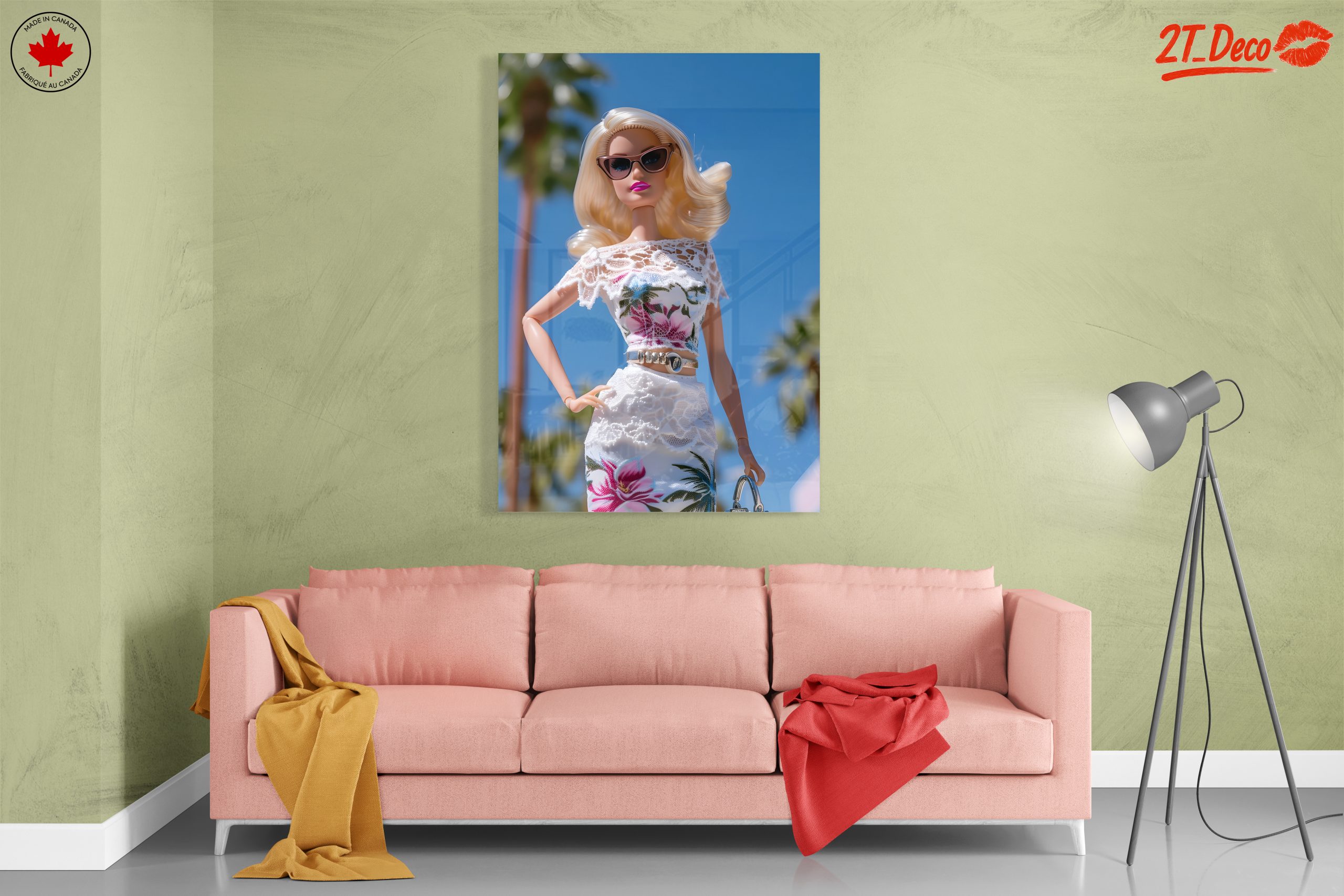 Chic Fashion Doll Character Art - Image 7