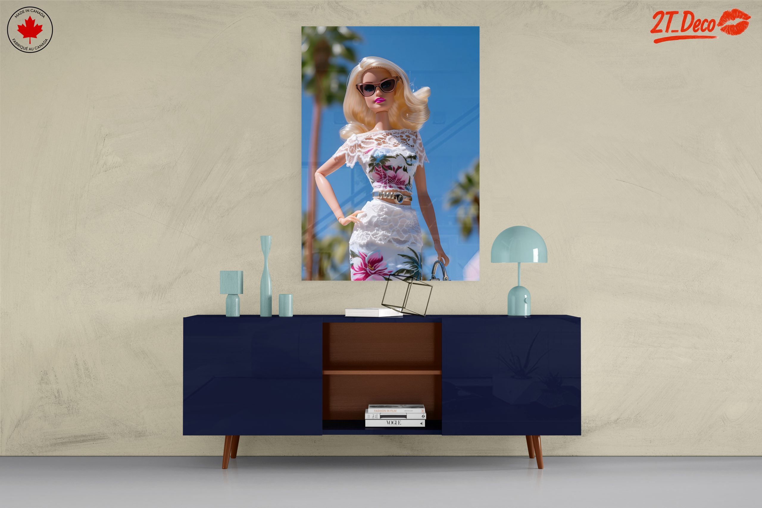 Chic Fashion Doll Character Art - Image 8