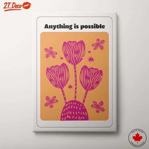 Uplifting Motivational Floral Art