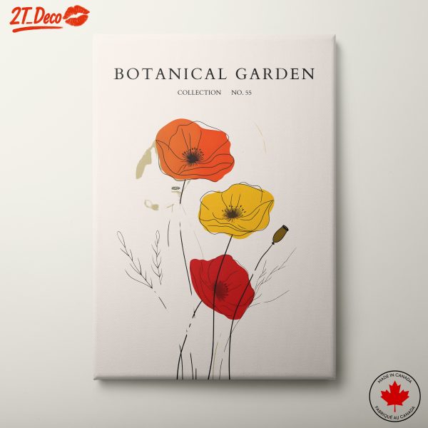 Stylized Botanical Garden Artwork 4