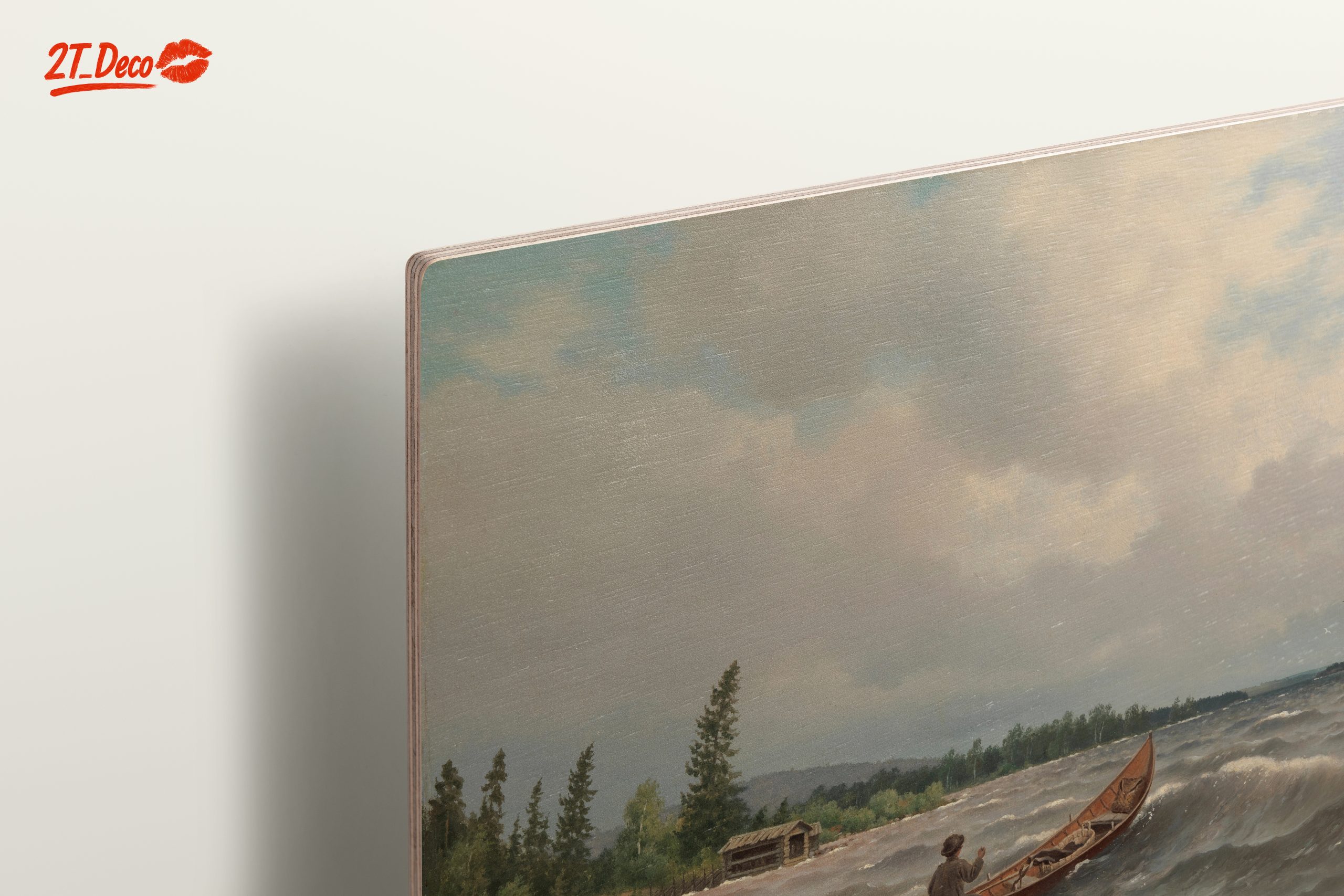 Serene Adventure Landscape with Canoe - Image 15