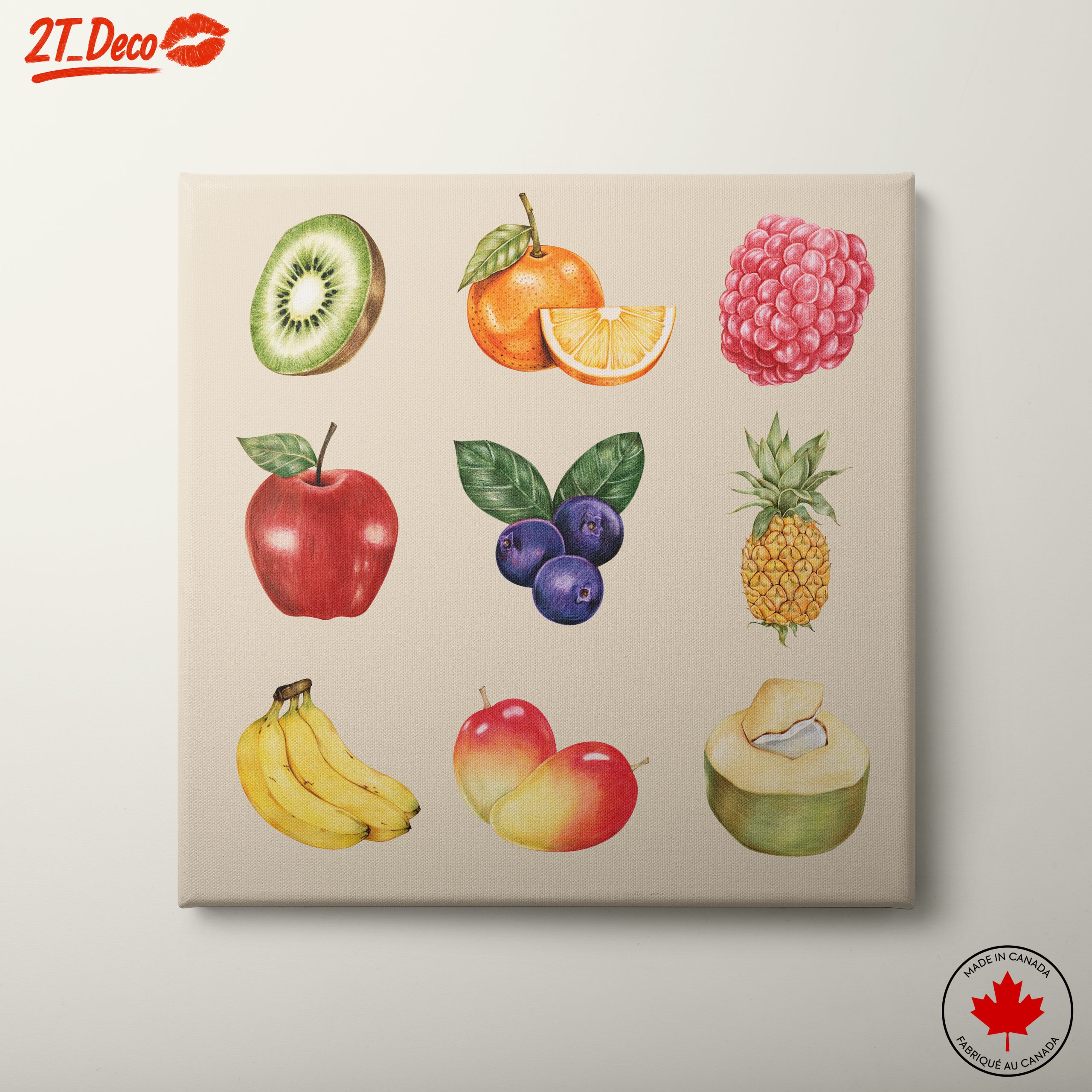 Colorful Abstract Fruit Art Composition 2