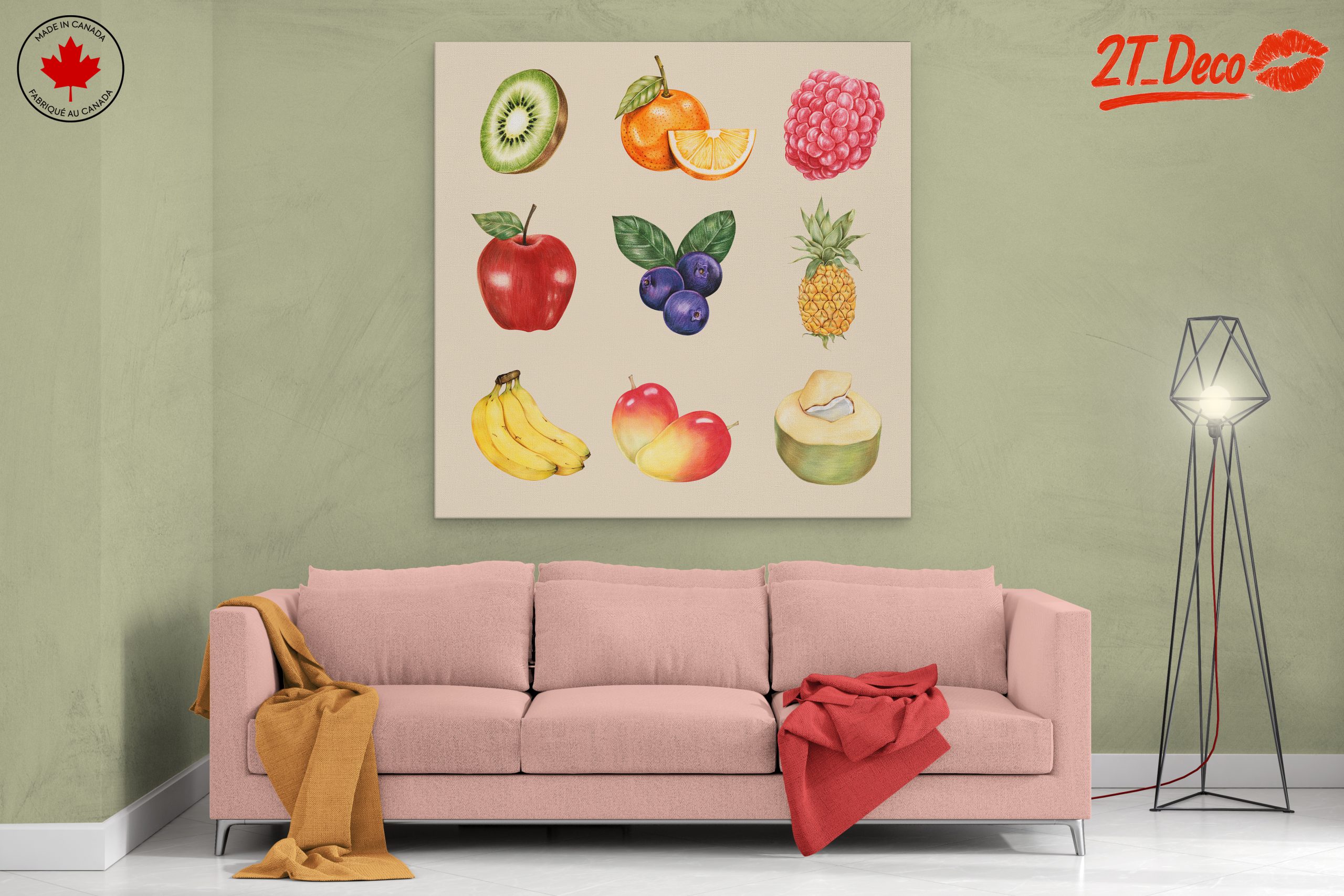 Colorful Abstract Fruit Art Composition 2 - Image 2