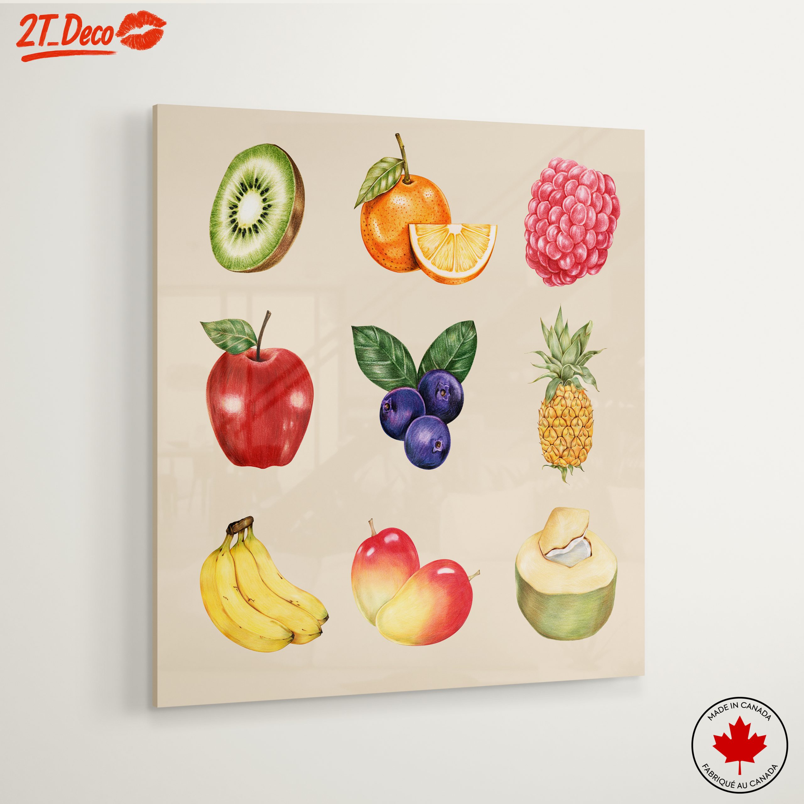Colorful Abstract Fruit Art Composition 2 - Image 6