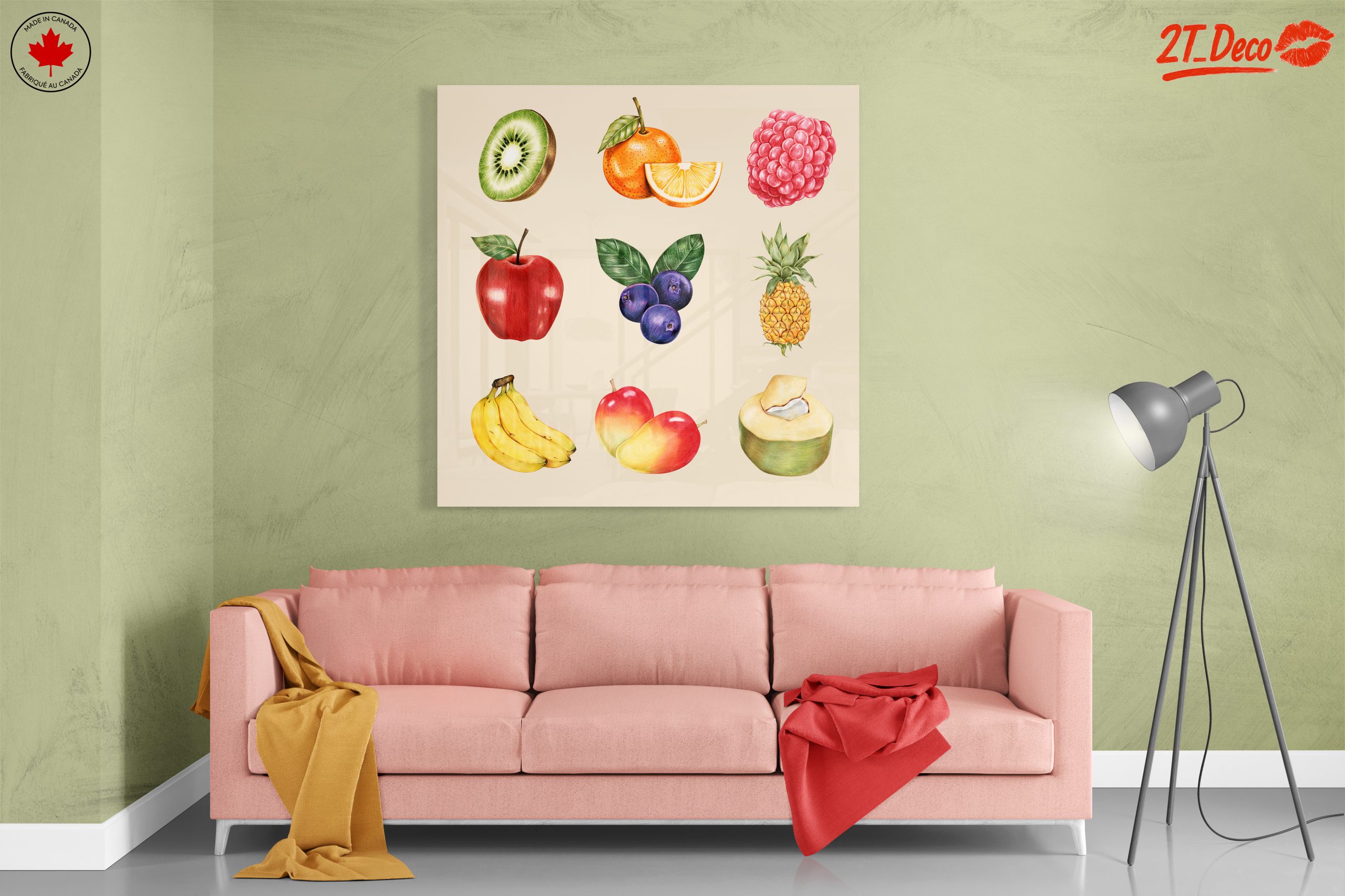 Colorful Abstract Fruit Art Composition 2 - Image 7