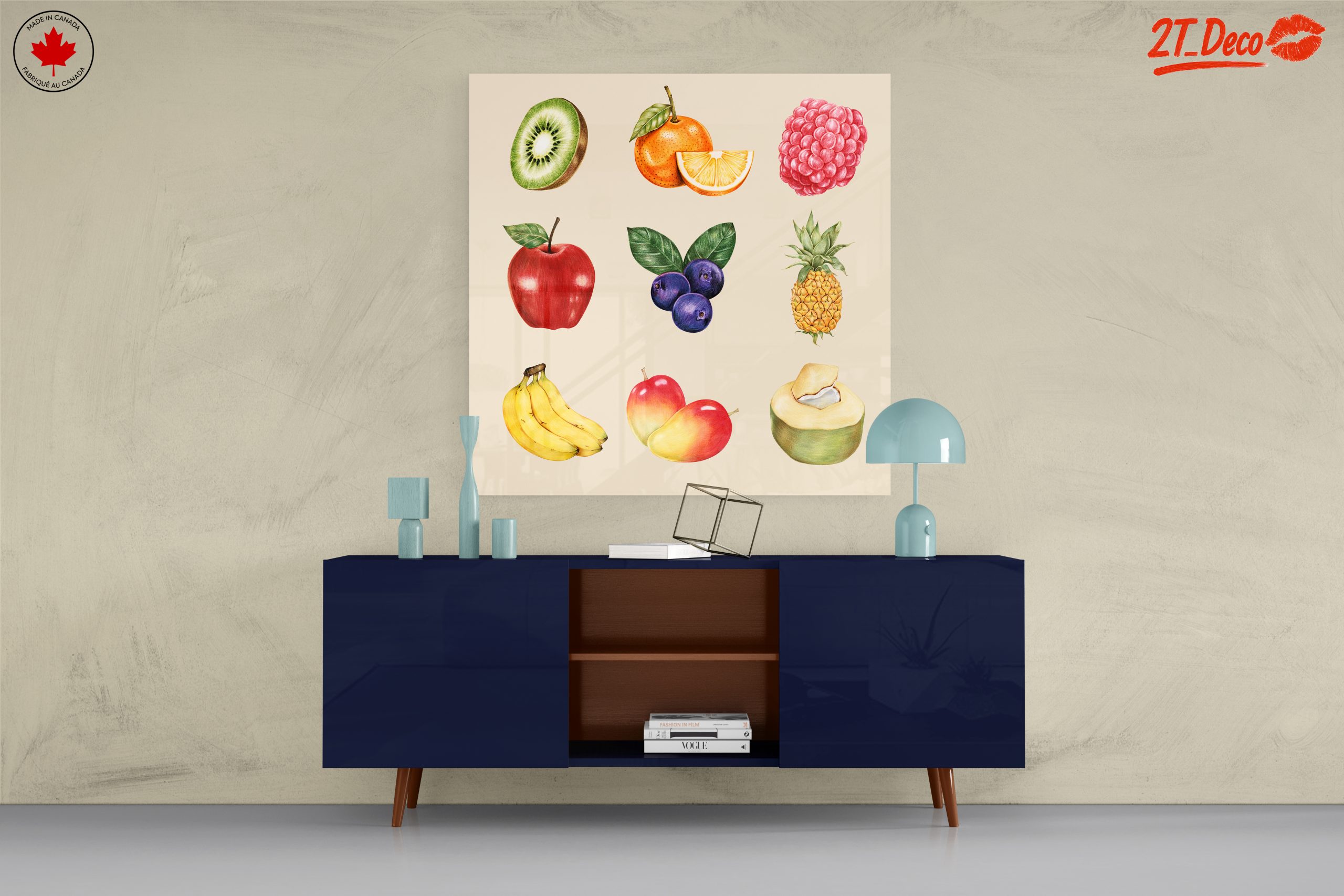 Colorful Abstract Fruit Art Composition 2 - Image 8