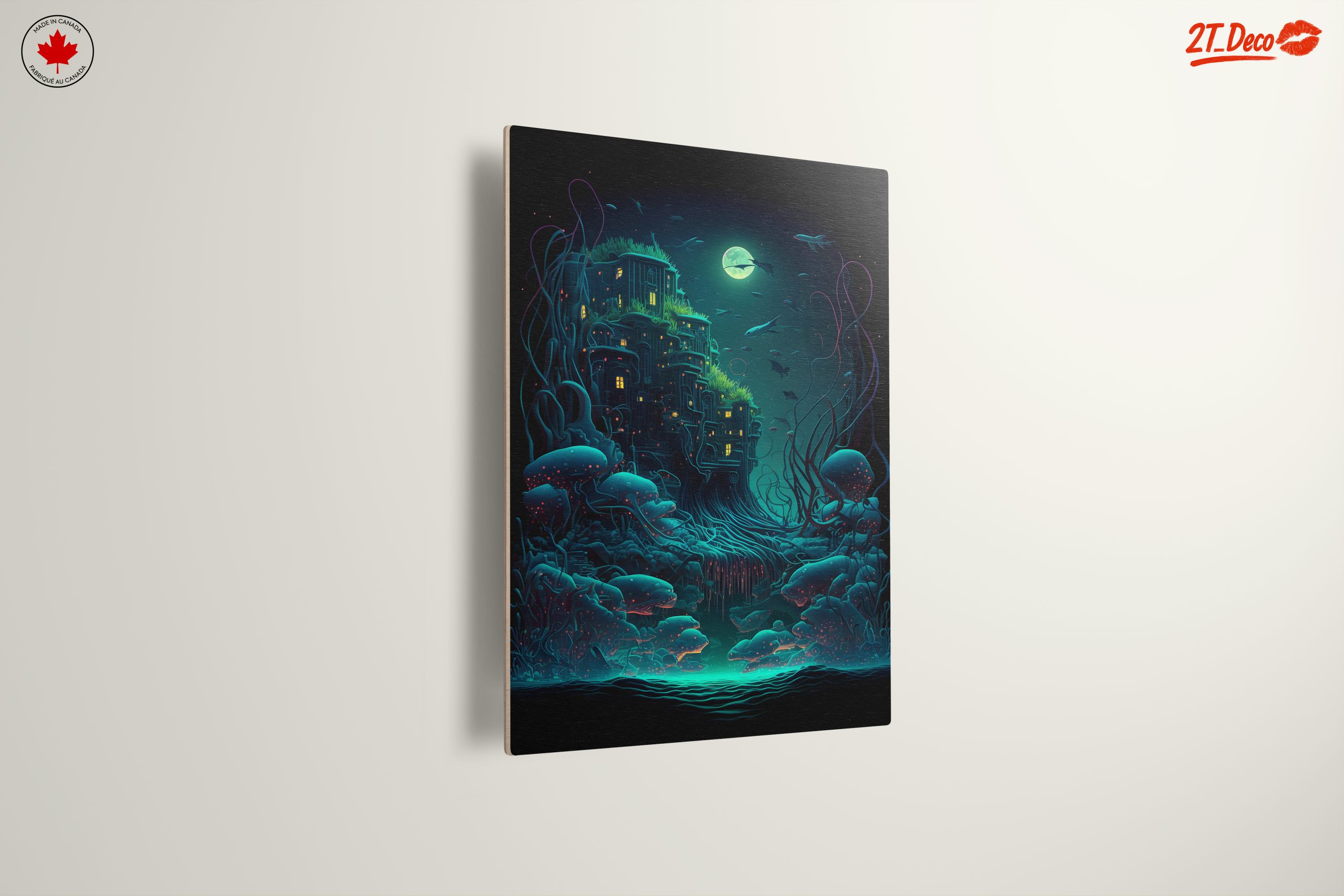 Mystical Underwater Landscape with Moonlight - Image 13