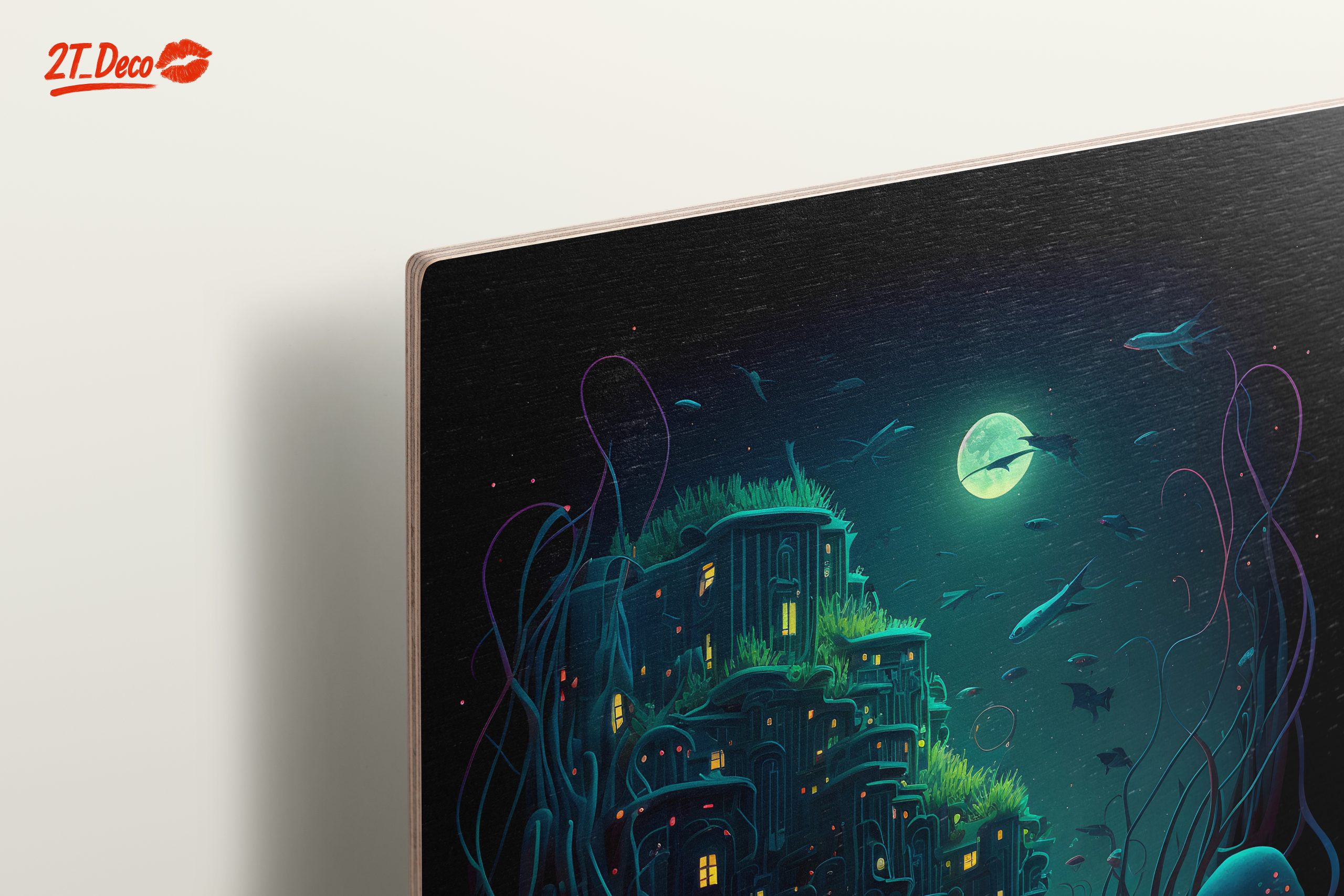 Mystical Underwater Landscape with Moonlight - Image 15