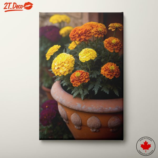 Colorful Botanical Flower Arrangement Art 4