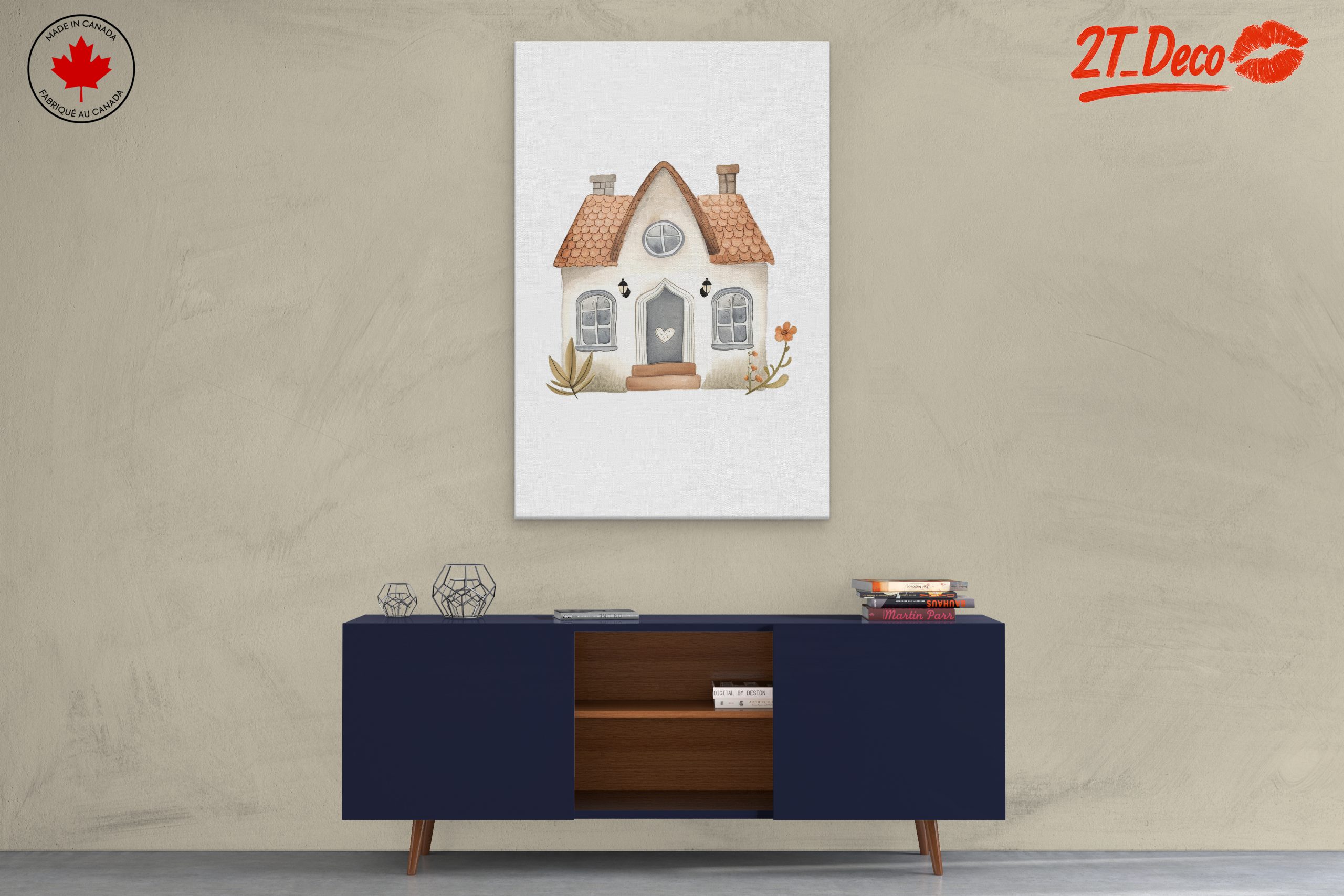 Cute Watercolor House Illustration - Image 3