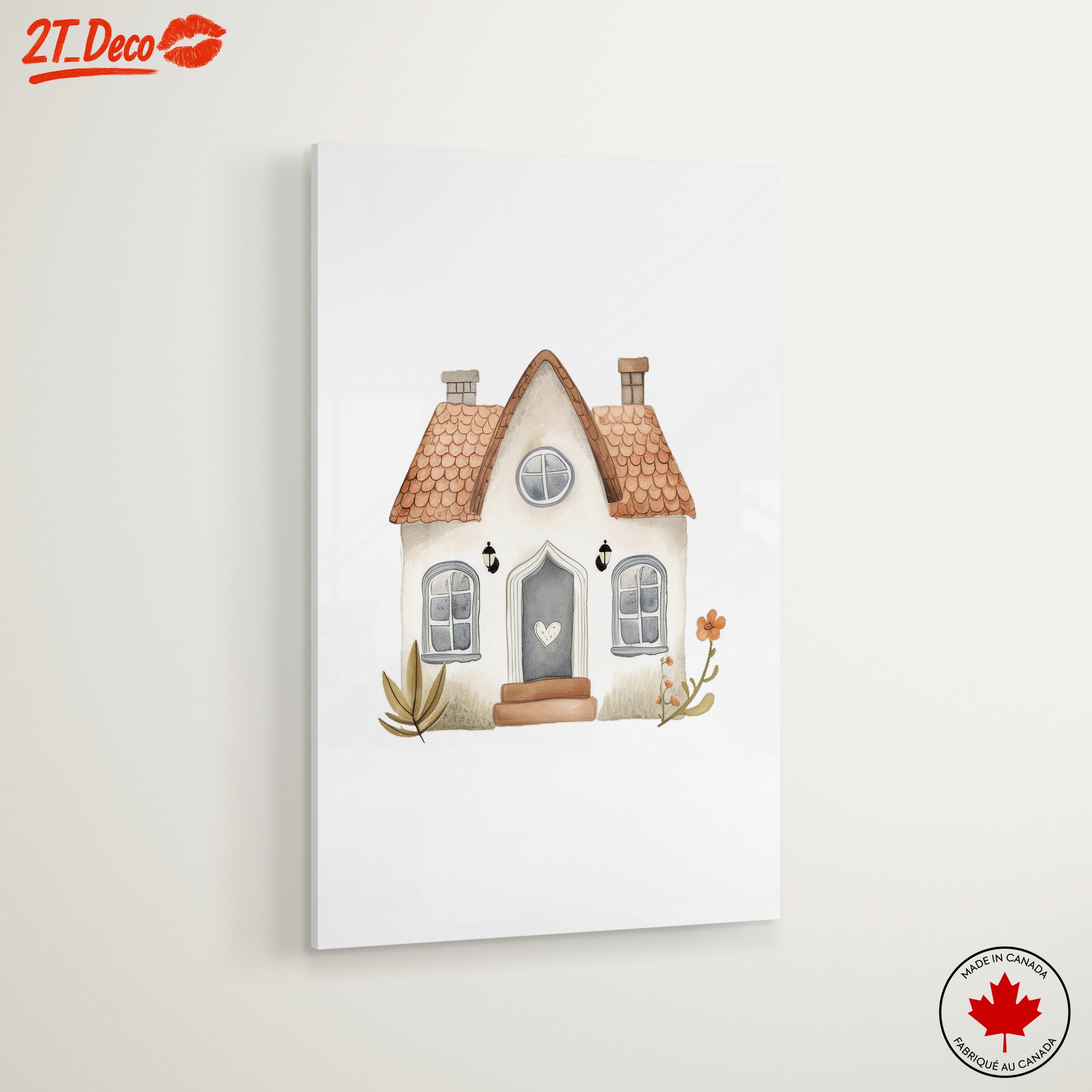 Cute Watercolor House Illustration - Image 6
