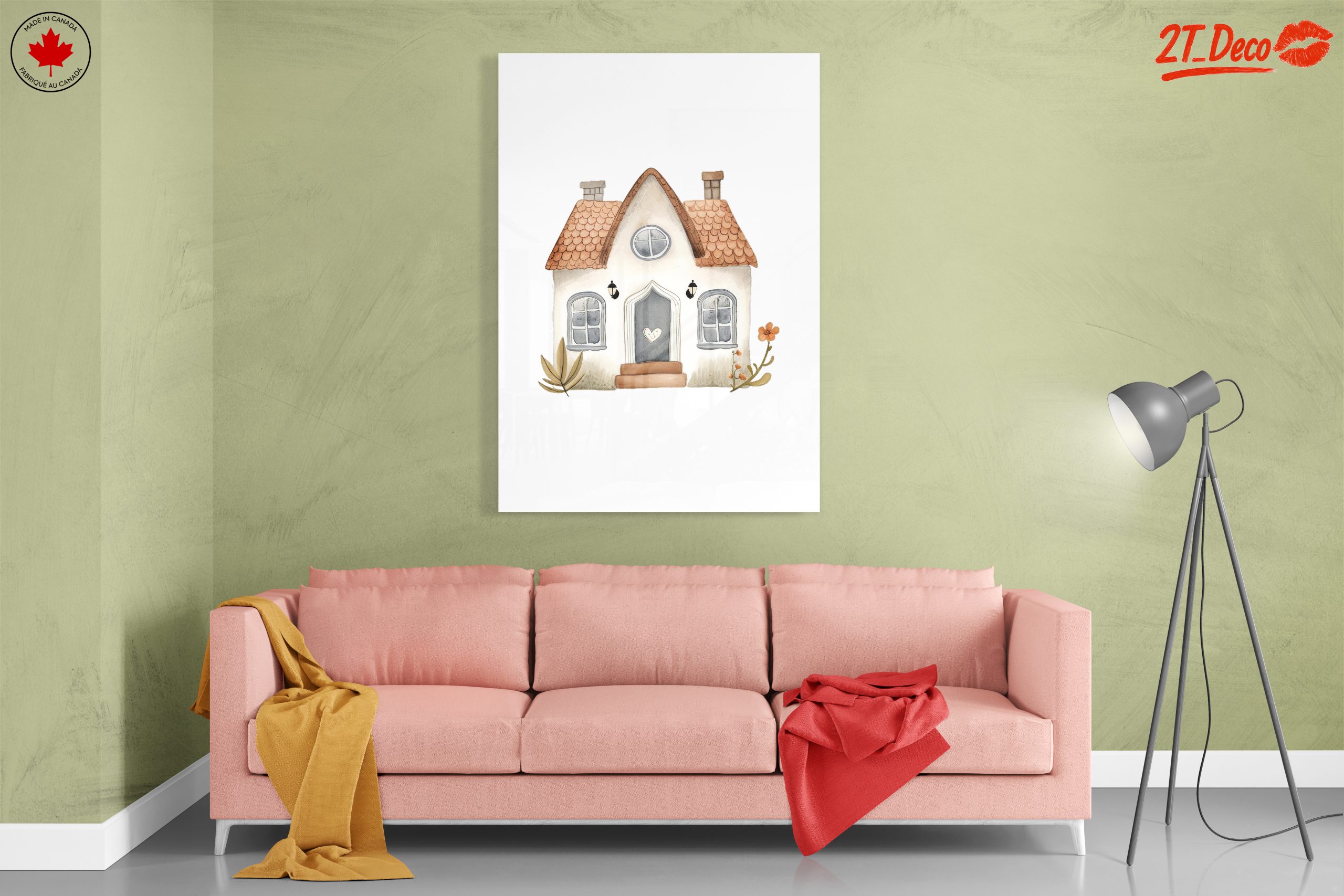 Cute Watercolor House Illustration - Image 7