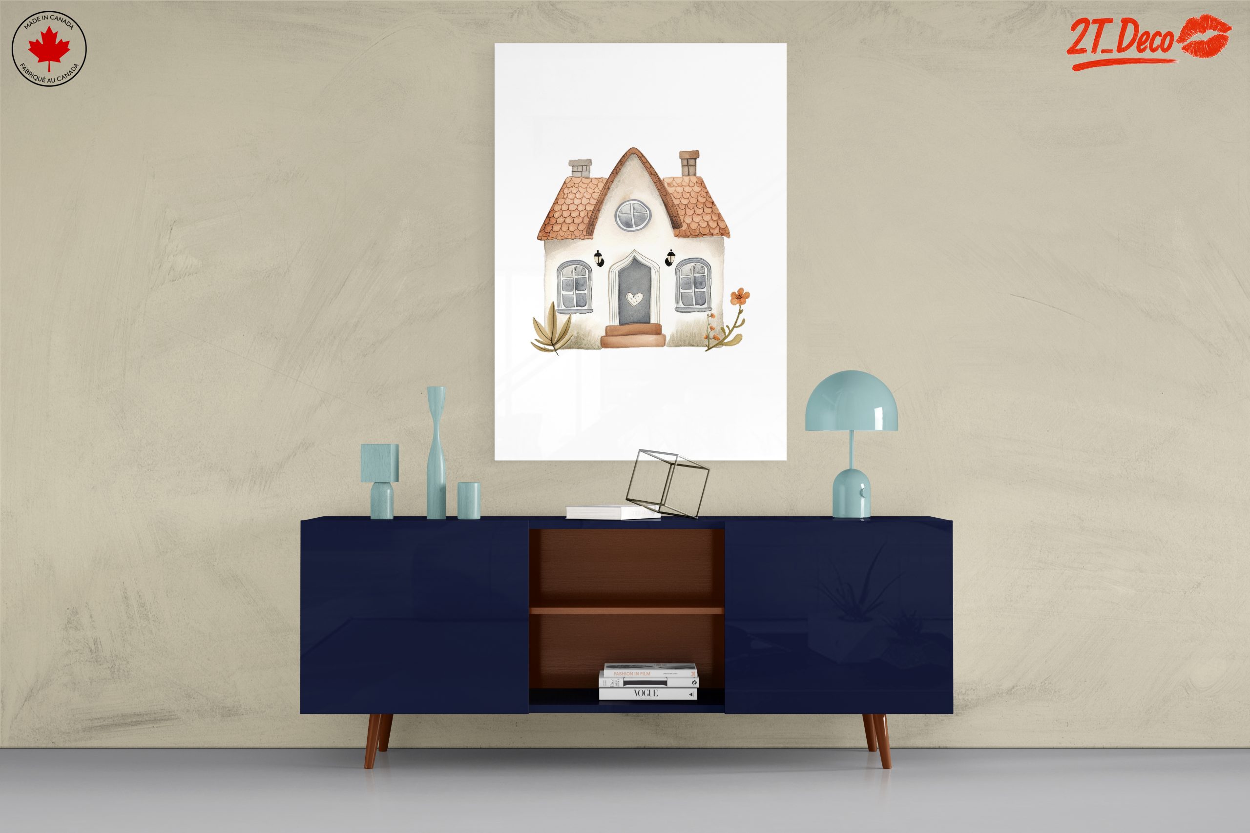 Cute Watercolor House Illustration - Image 8