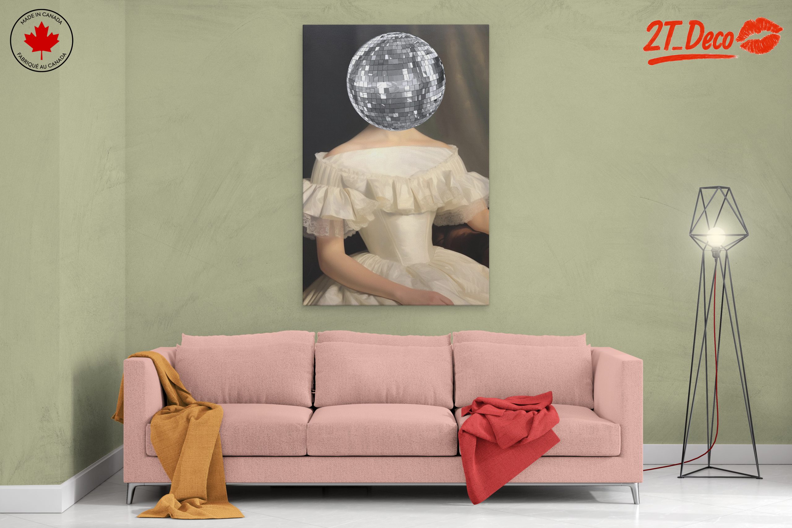 Contemporary Portrait with a Disco Ball Head - Image 2