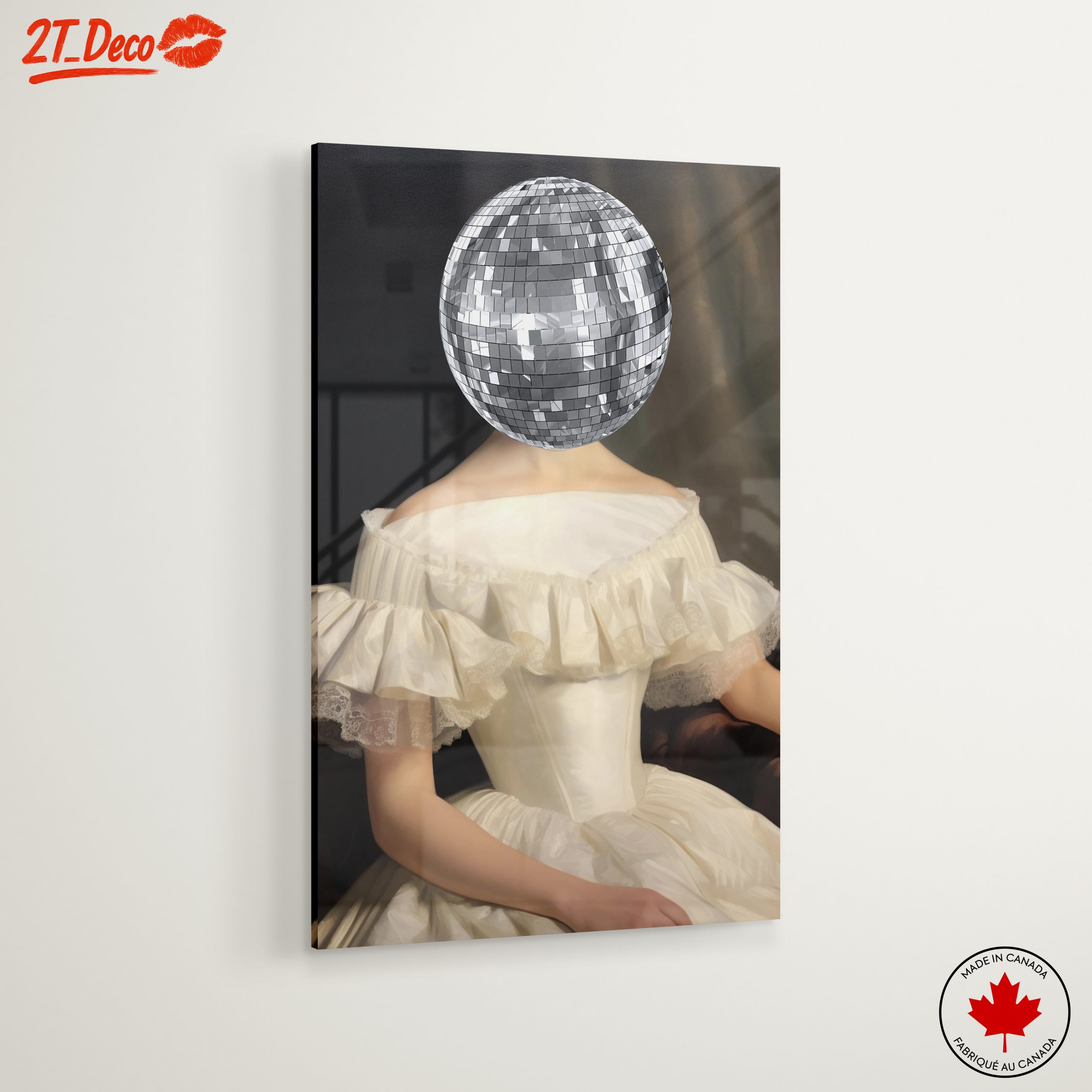 Contemporary Portrait with a Disco Ball Head - Image 6