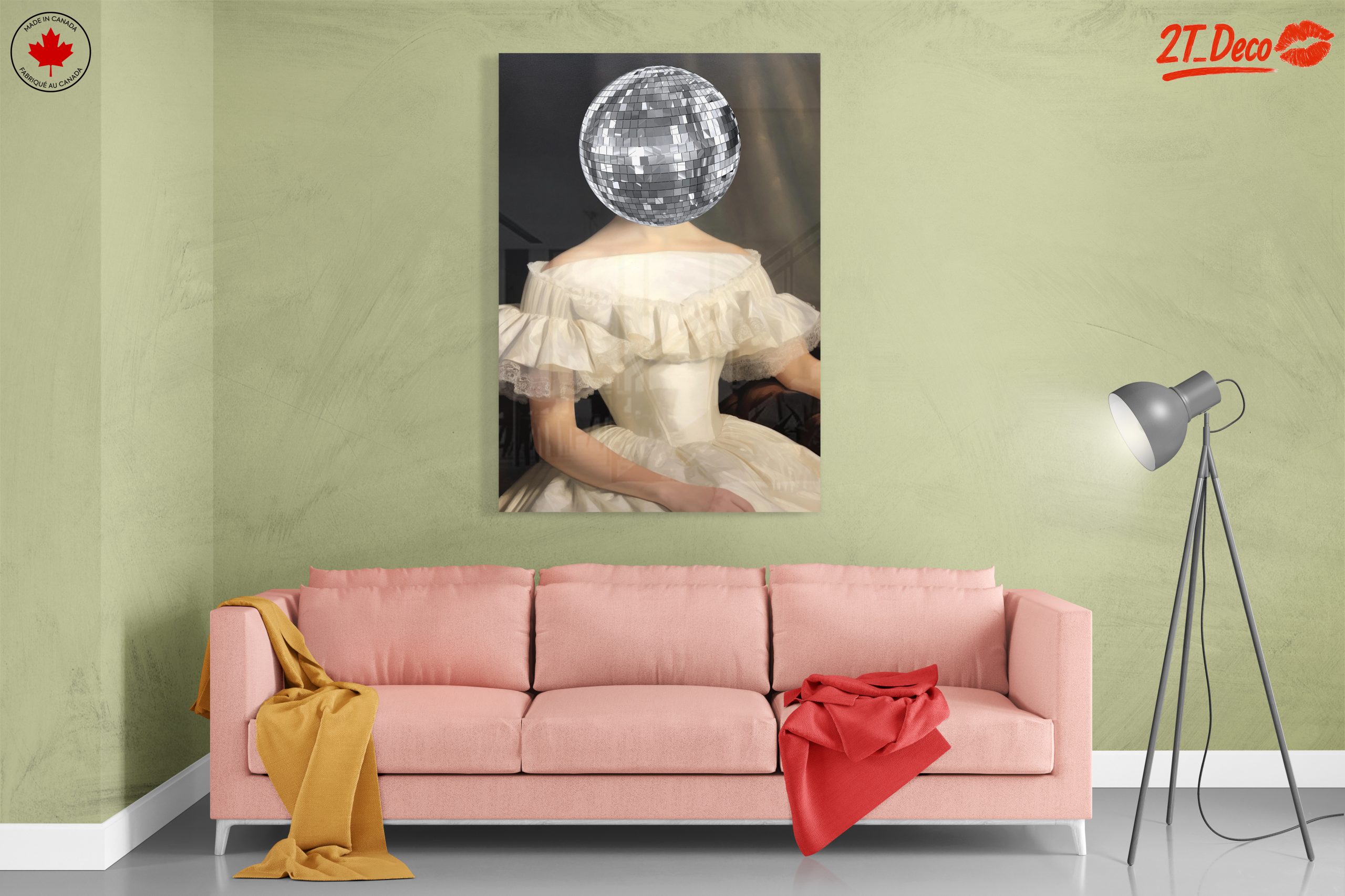 Contemporary Portrait with a Disco Ball Head - Image 7