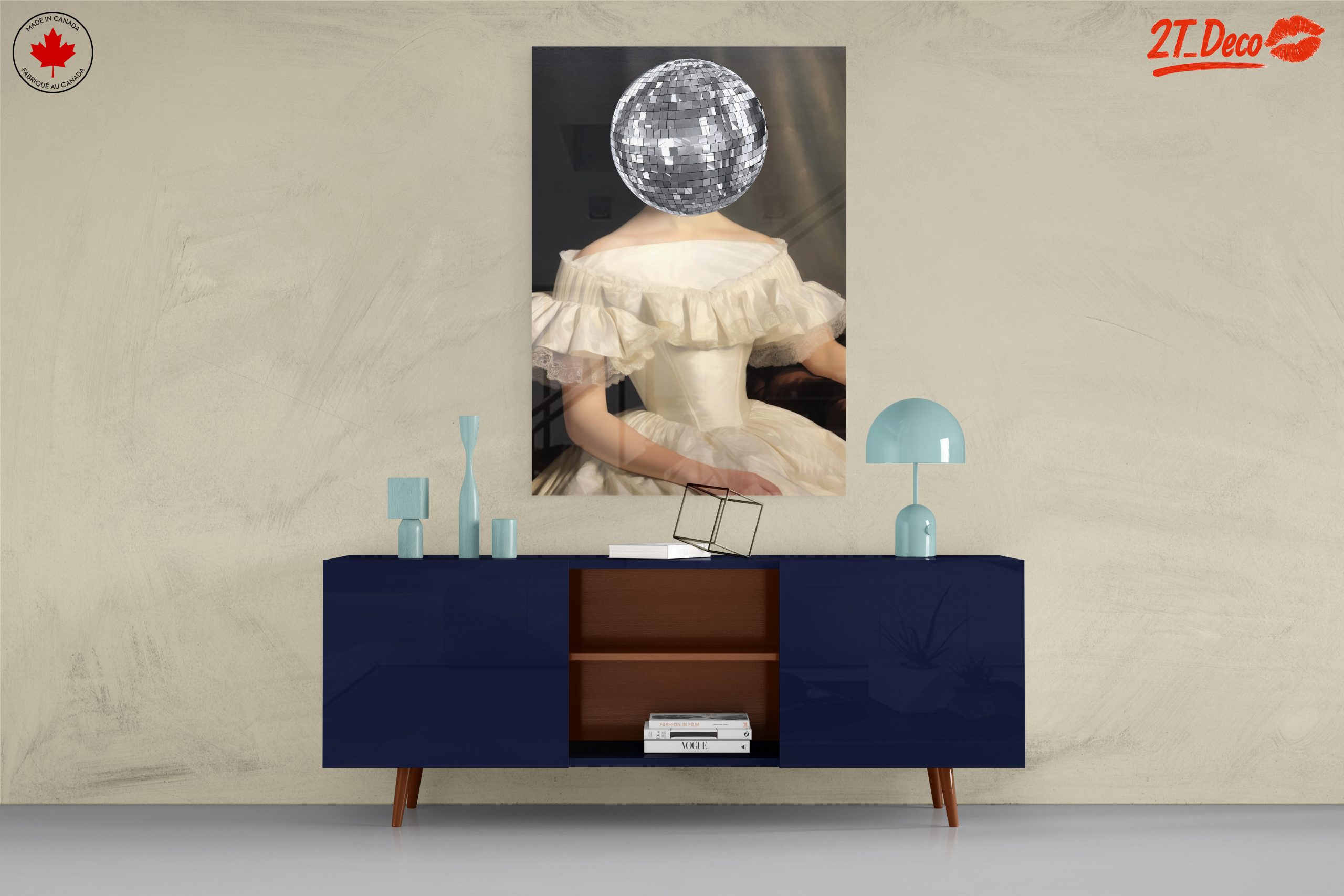 Contemporary Portrait with a Disco Ball Head - Image 8