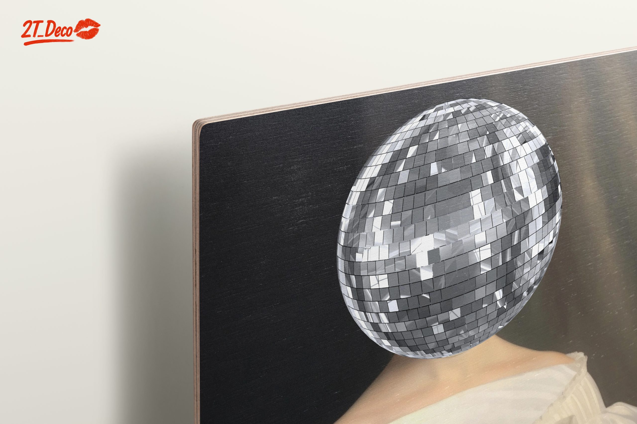 Contemporary Portrait with a Disco Ball Head - Image 15