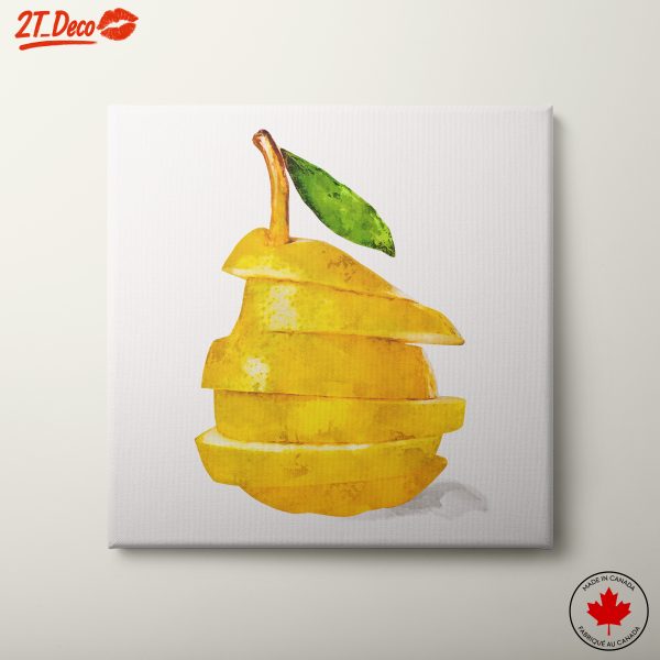 Stylized Abstract Lemon Artwork