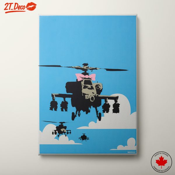 Playful Helicopter Art with a Bow