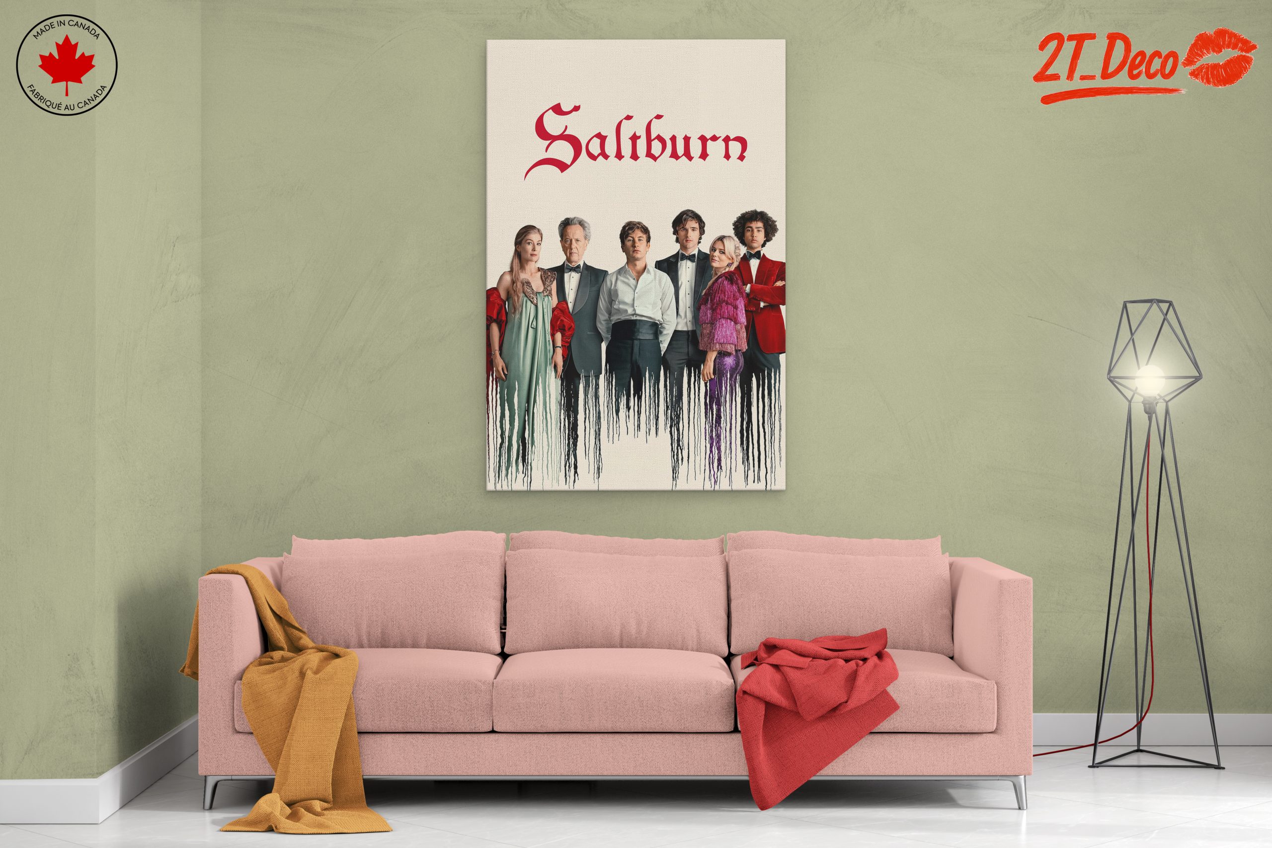 Stylized Character Artwork Featuring Cast from Saltburn - Image 2