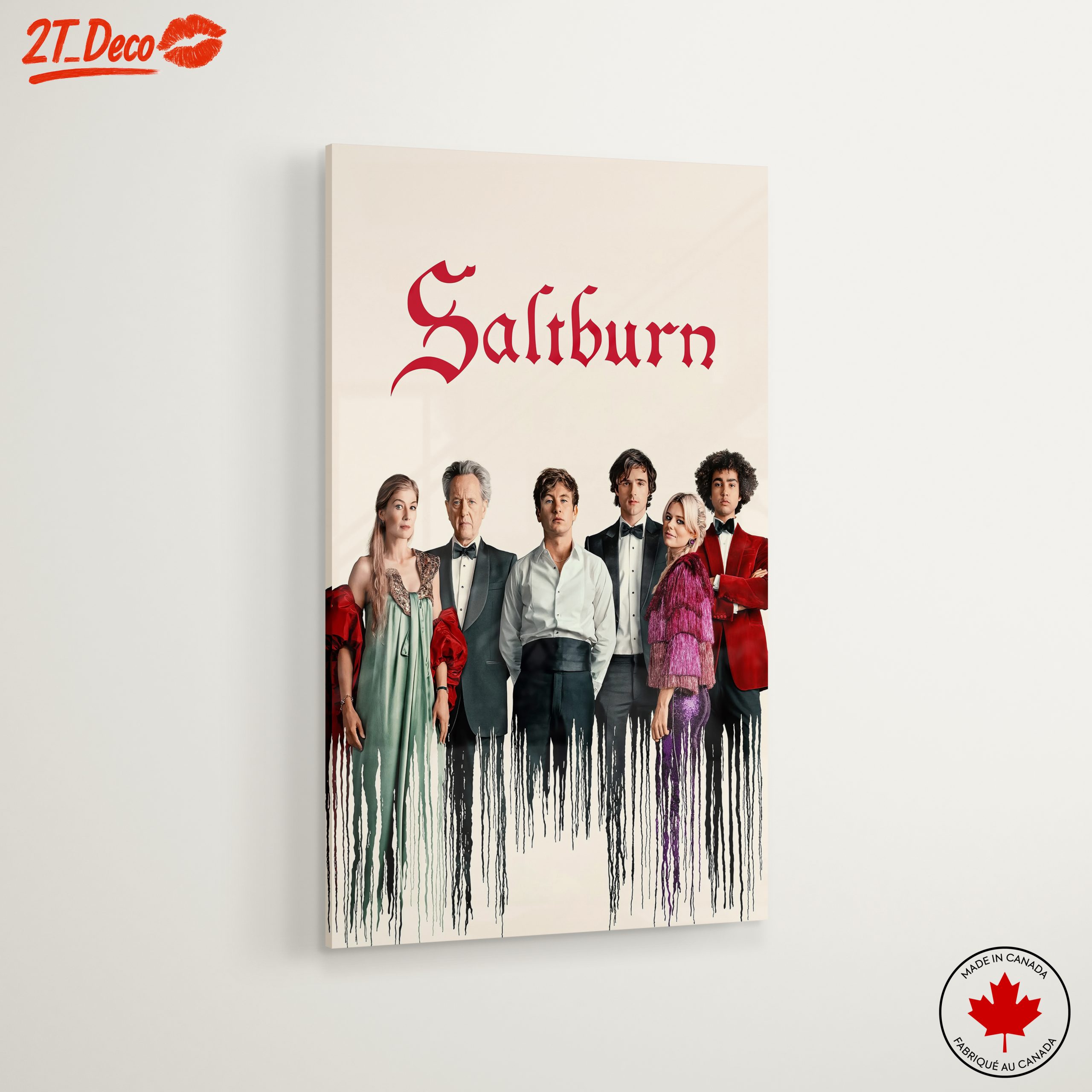 Stylized Character Artwork Featuring Cast from Saltburn - Image 6
