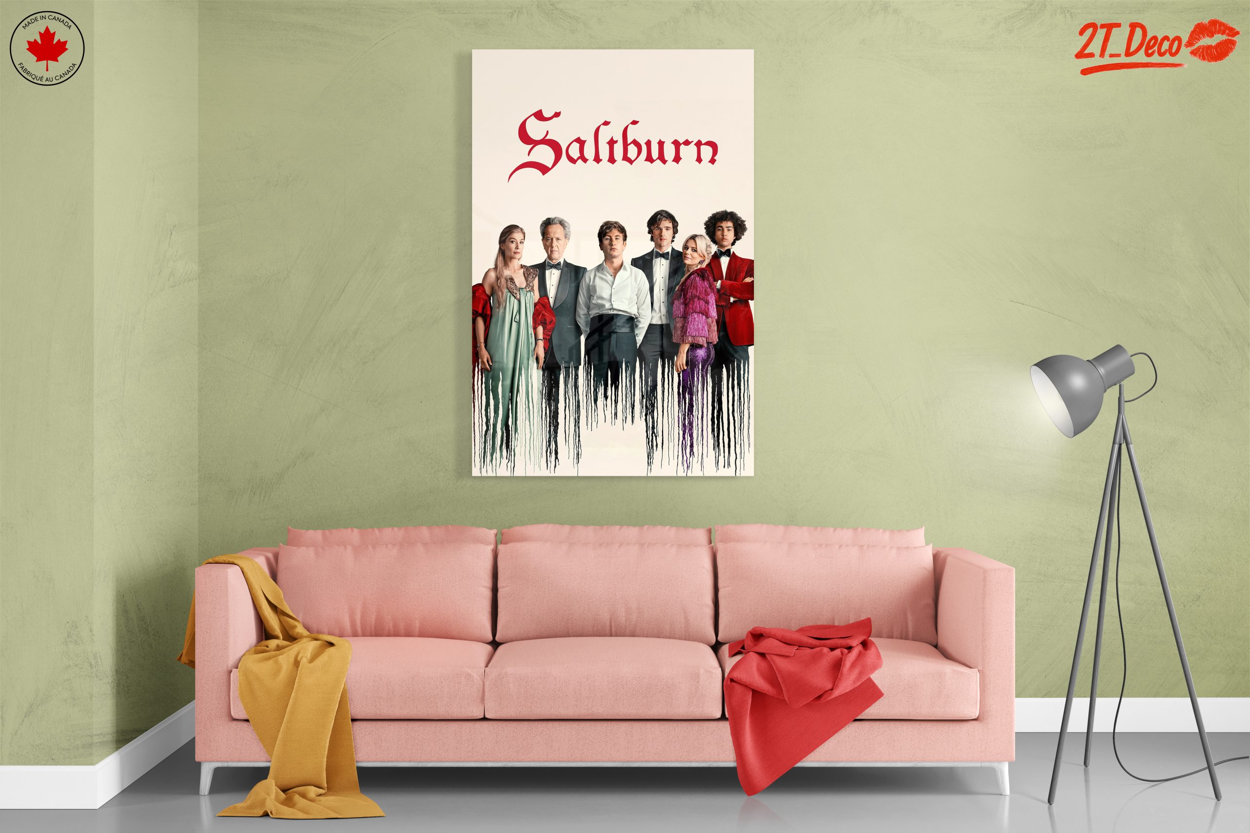 Stylized Character Artwork Featuring Cast from Saltburn - Image 7