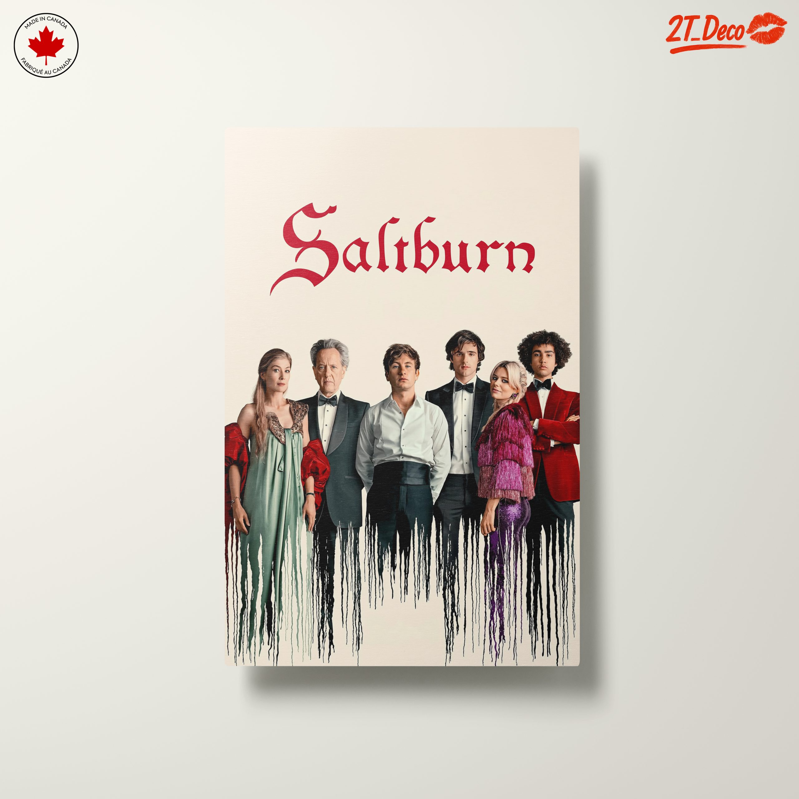 Stylized Character Artwork Featuring Cast from Saltburn - Image 10