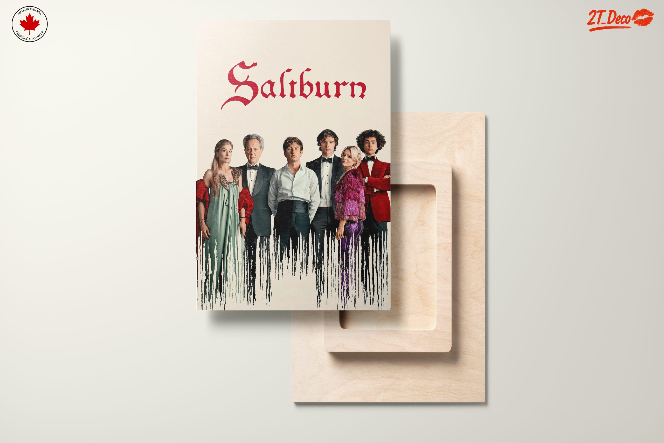 Stylized Character Artwork Featuring Cast from Saltburn - Image 11