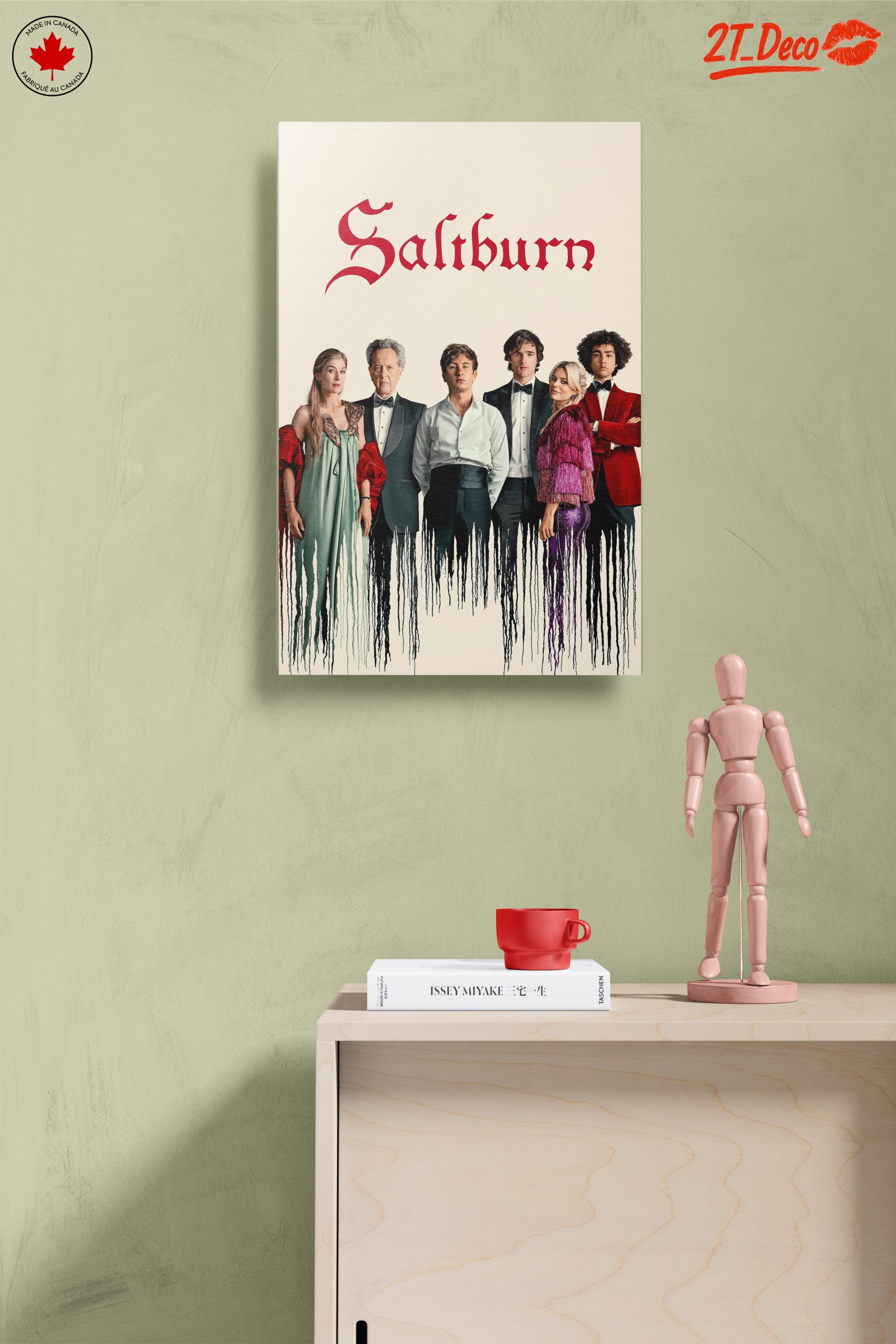 Stylized Character Artwork Featuring Cast from Saltburn - Image 14