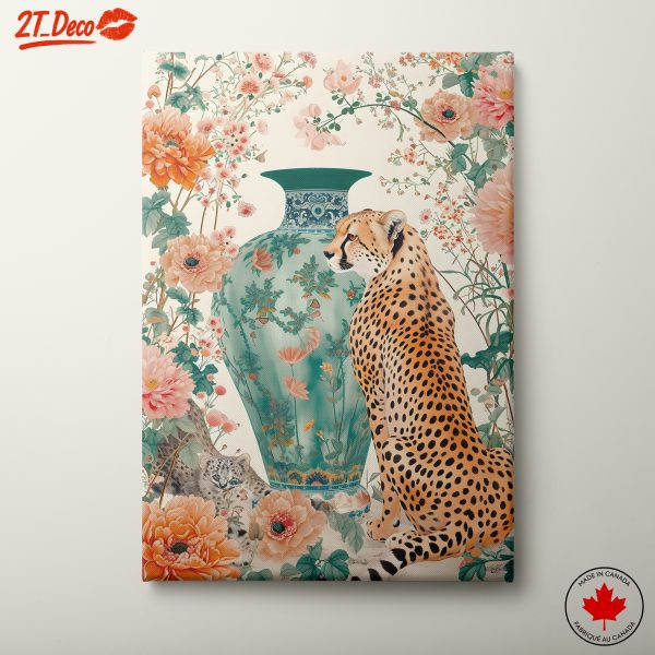 Elegant Floral Animal Composition