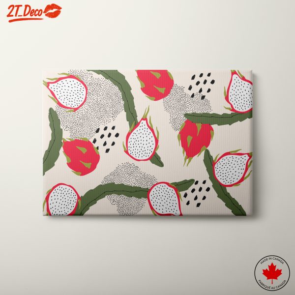 Abstract Dragon Fruit Art Design